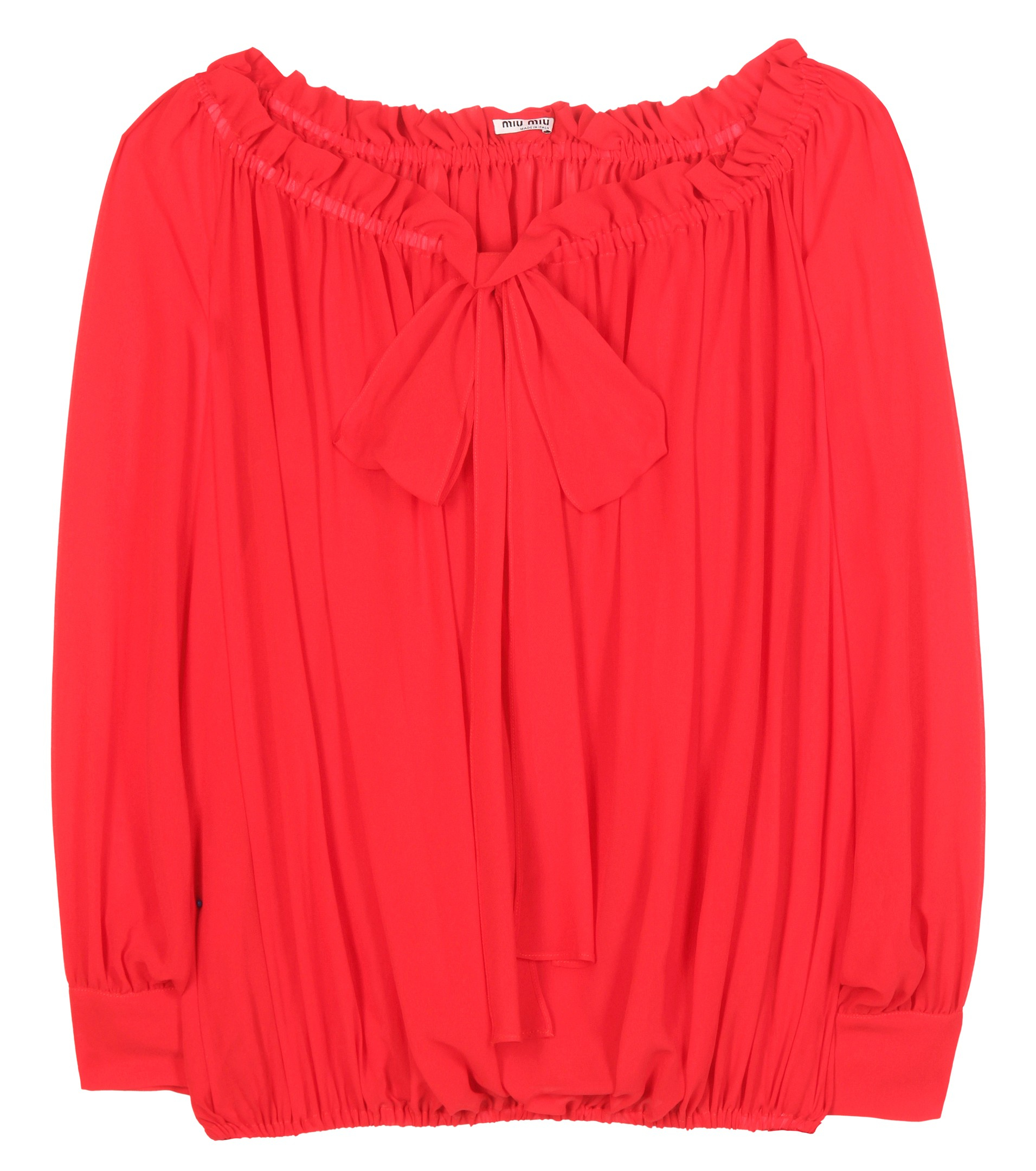 miu miu silk chiffon blouse in lyst miu miu silk chiffon blouse in lyst