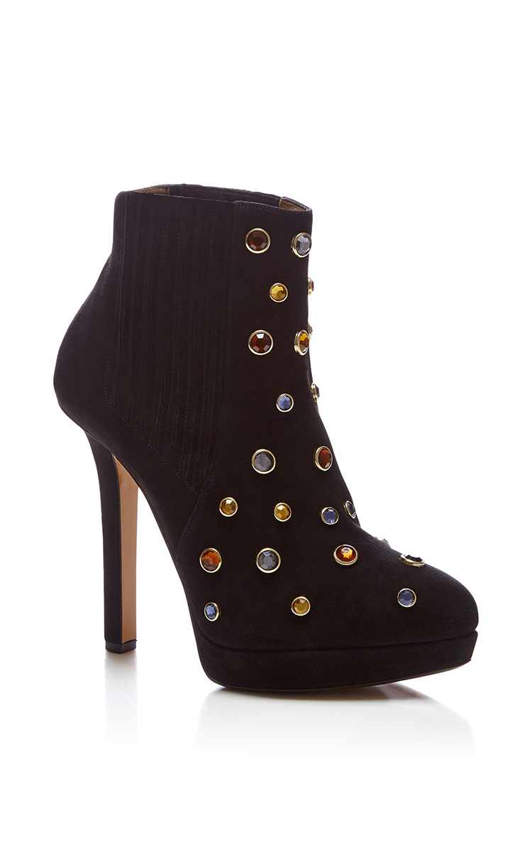 black bootie low heel