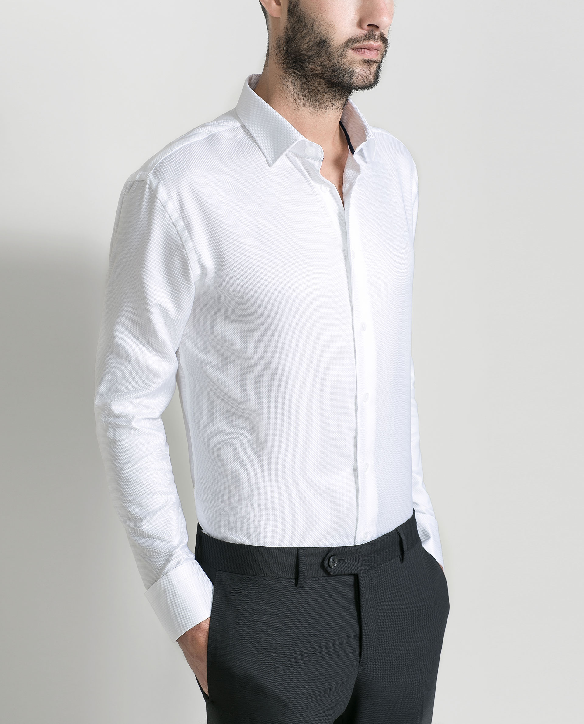 Zara man Slim Fit рубашка