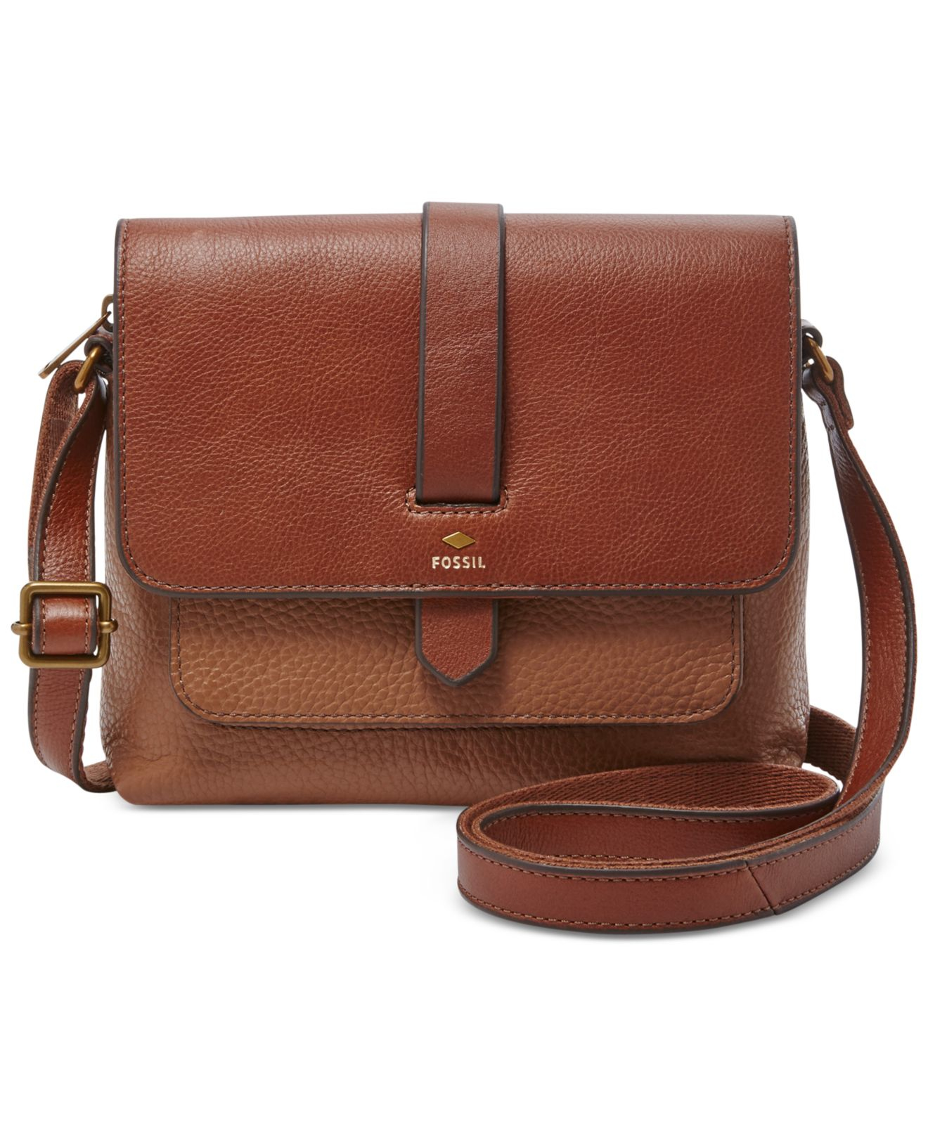 fossil kinley leather crossbody