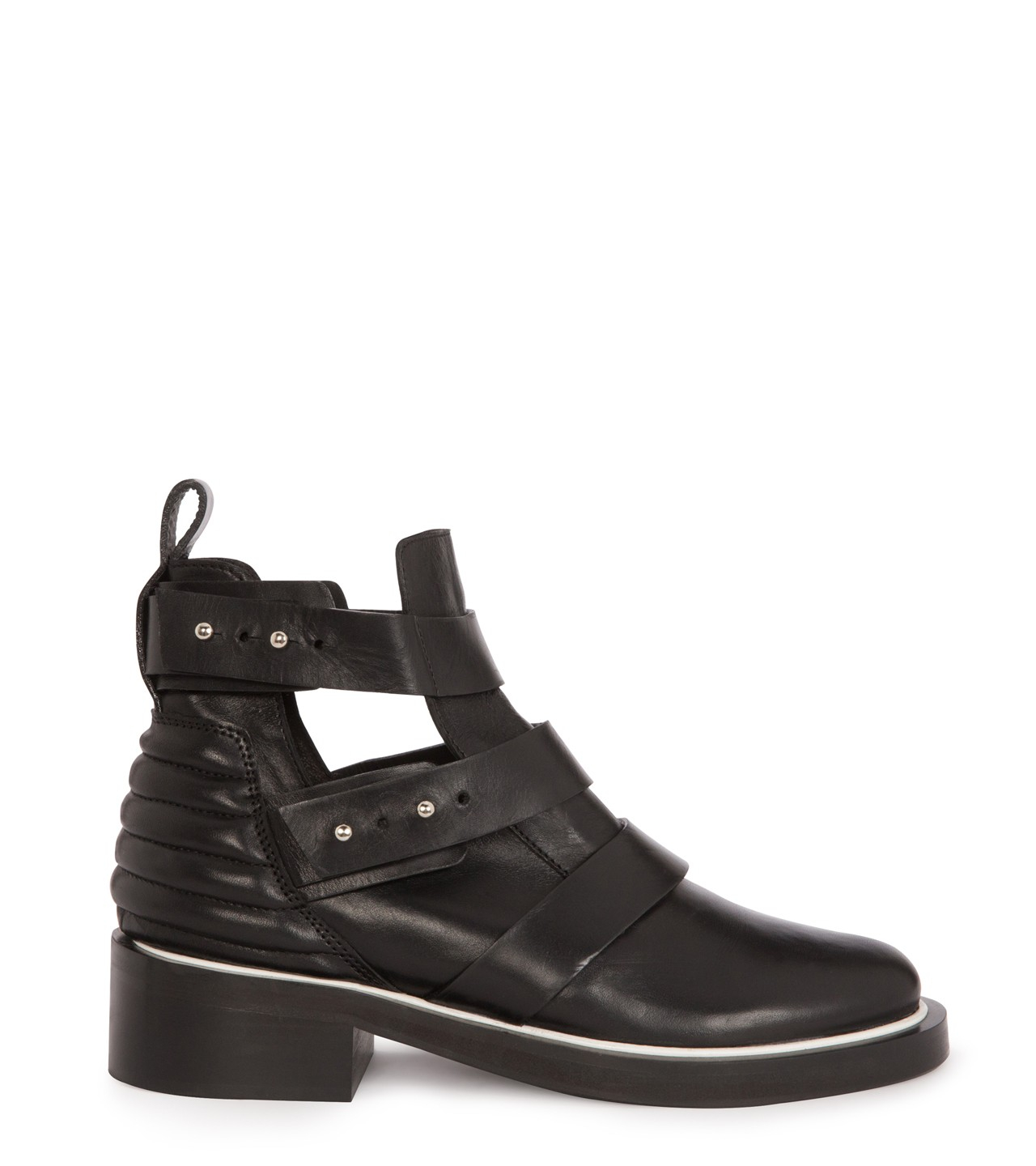cutout boots maje epeter leather cutout boots in black lyst cutout boots maje epeter leather cutout boots in black lyst