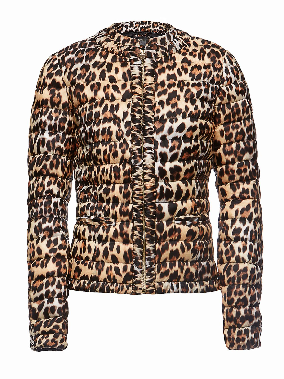 Guess Down Jacket With All-over Print in Animal (leopard) | Lyst