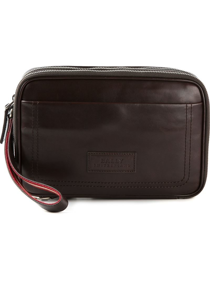 Lyst Bally Bronin Wash Bag In Brown For Men Gallery