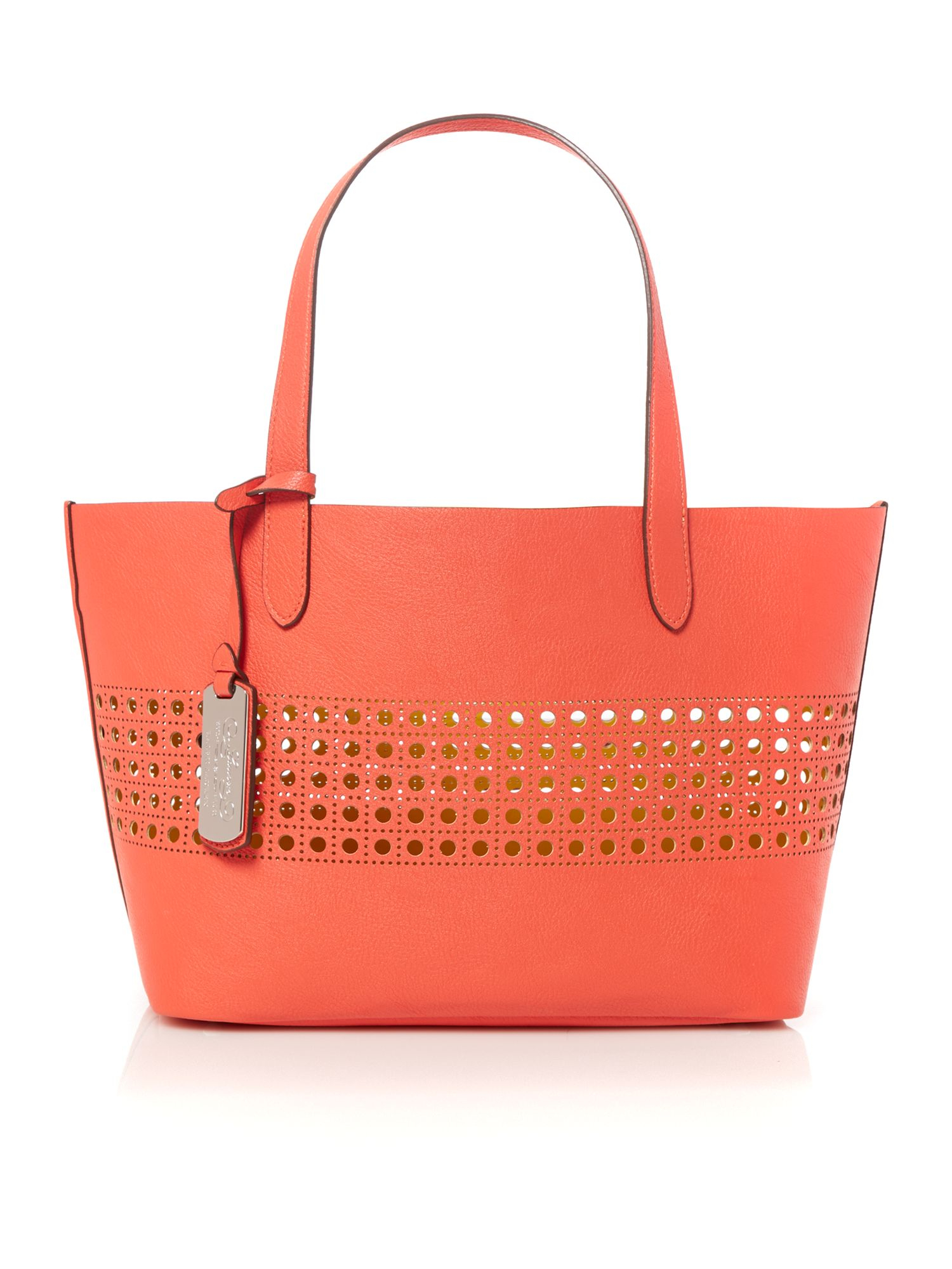 Lauren By Ralph Lauren Leighton Coral Small Tote Bag in Orange | Lyst