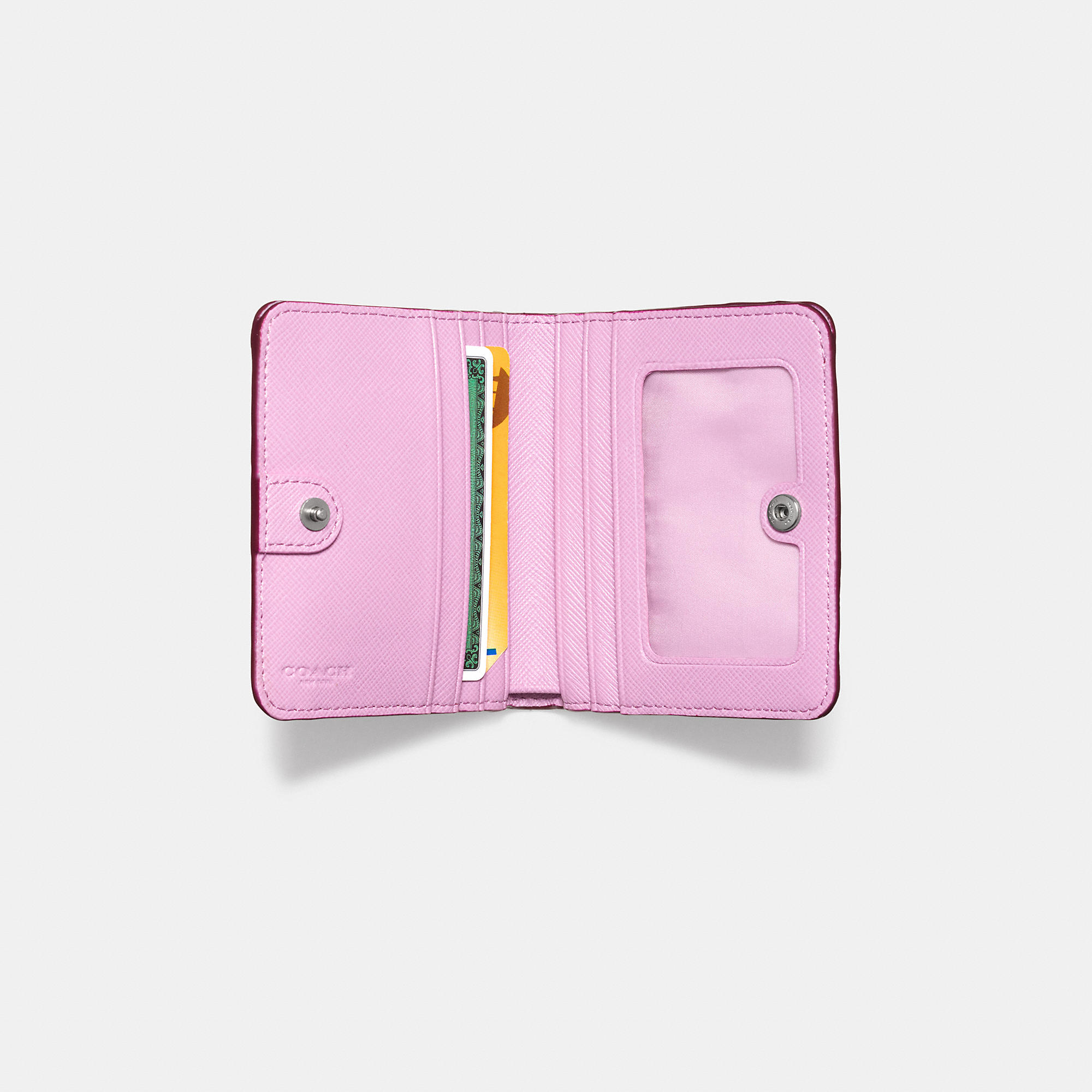 coach wallets cyclamen