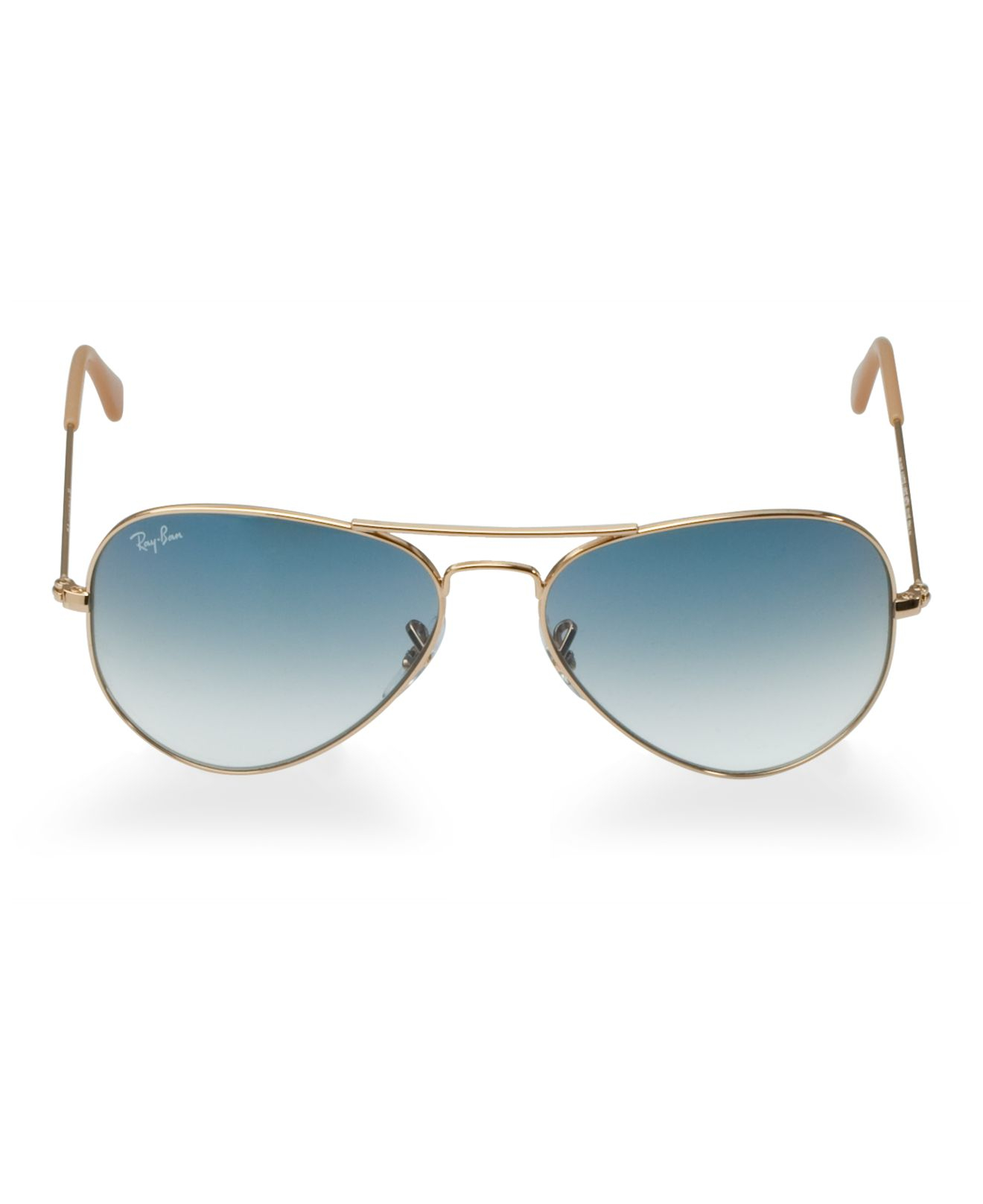 ray ban rose gold aviators