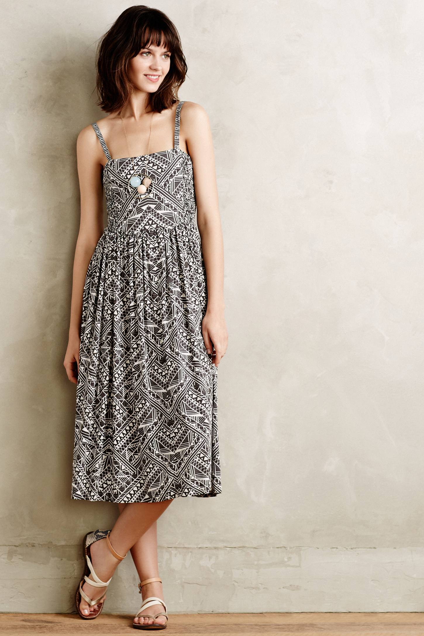 Corey lynn calter Sketchbook Midi Dress in Gray Lyst