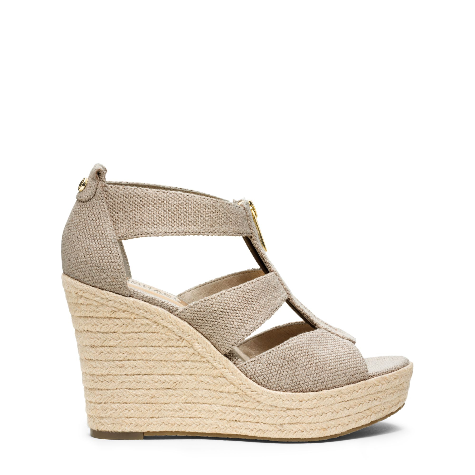 Lyst - Michael Kors Berkley Hemp Wedge in Natural