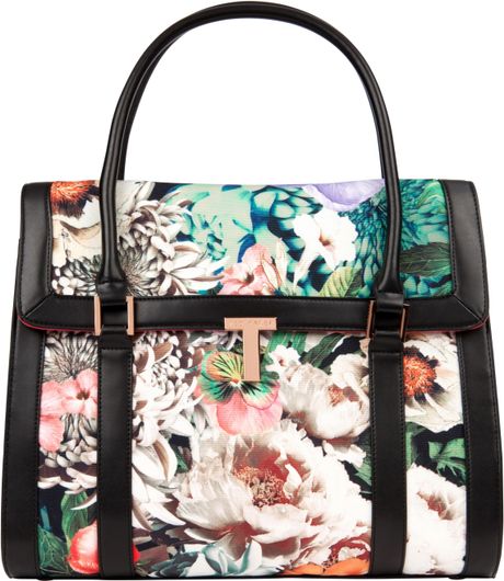 Ted Baker Tangled Floral Tote Bag in Floral (Ivory) | Lyst