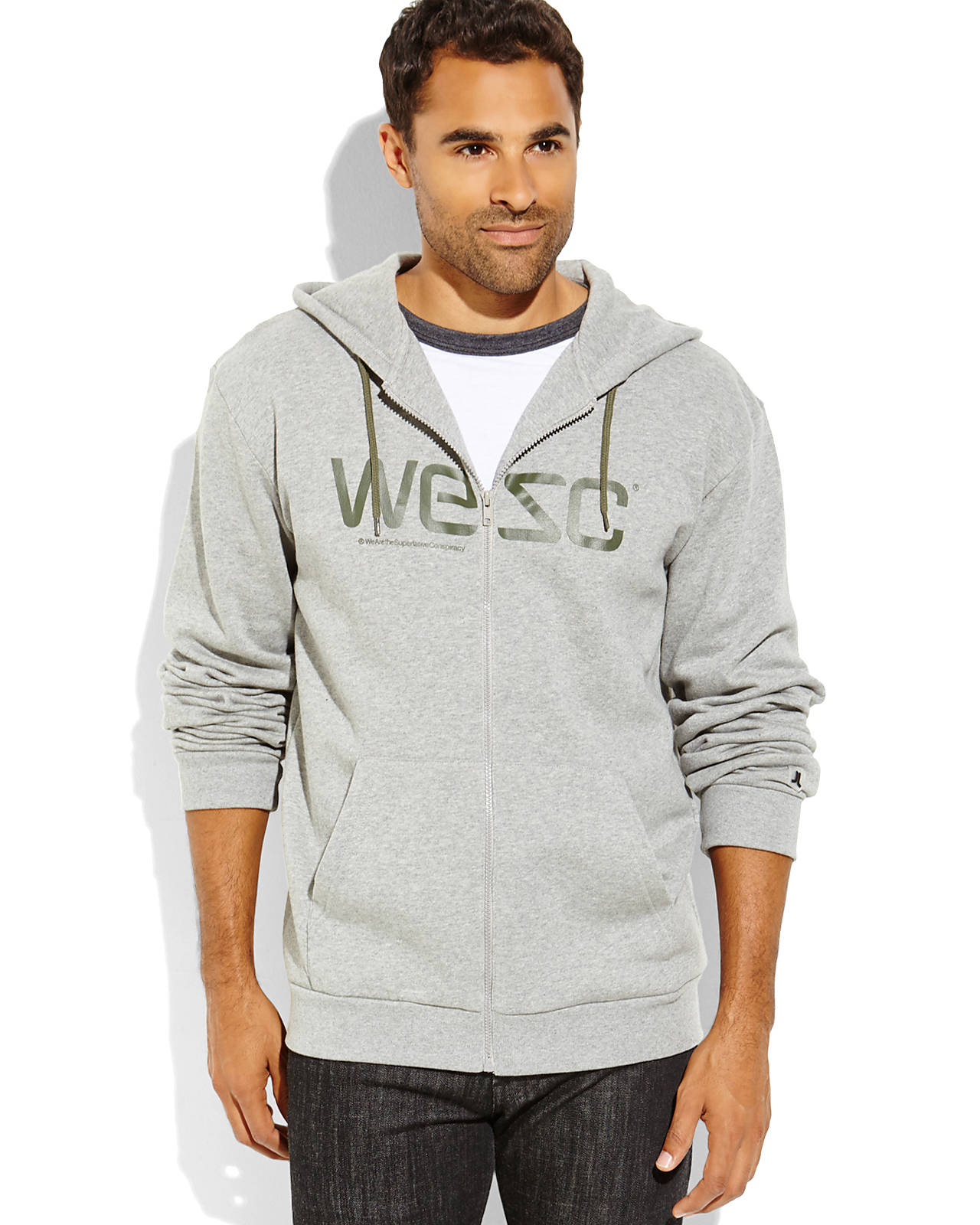 dkny khaki green padded jacket