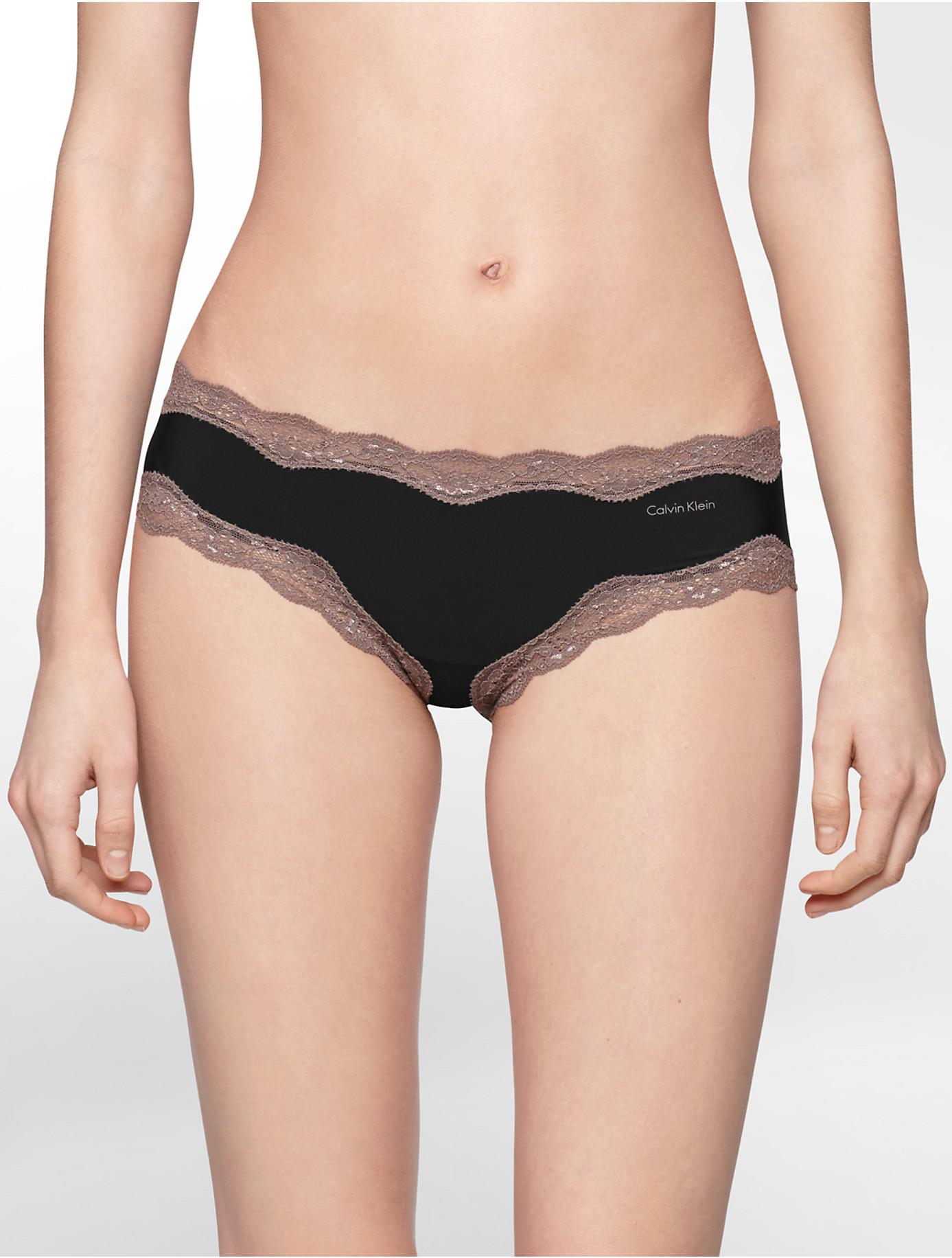 Lyst Calvin Klein Underwear Cheeky Hipster With Lace In Black 