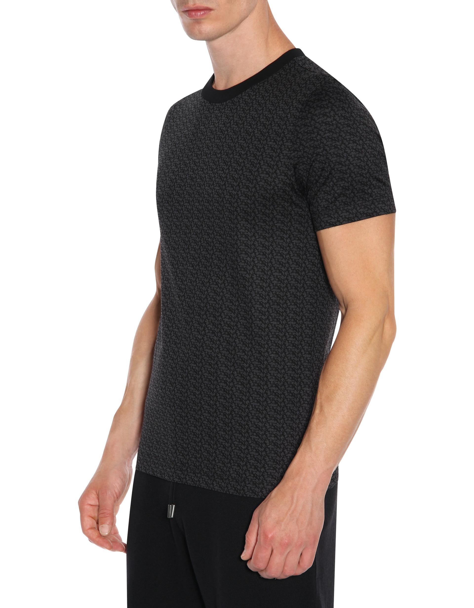 Canali Black Edition Cotton T-shirt With Lettering for Men - Lyst