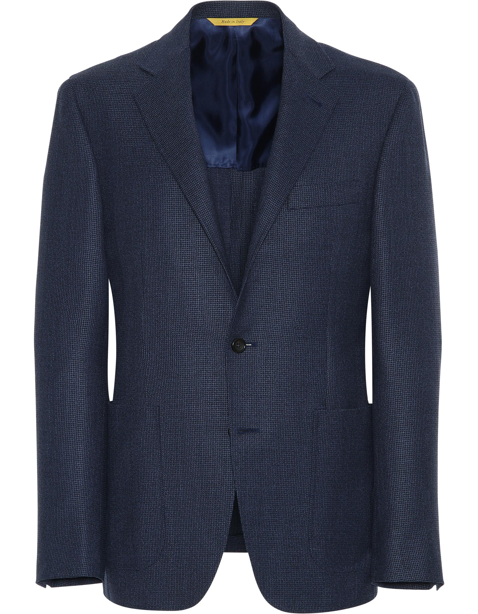 Lyst - Canali Classic Blue Kei Wool Blazer in Blue for Men