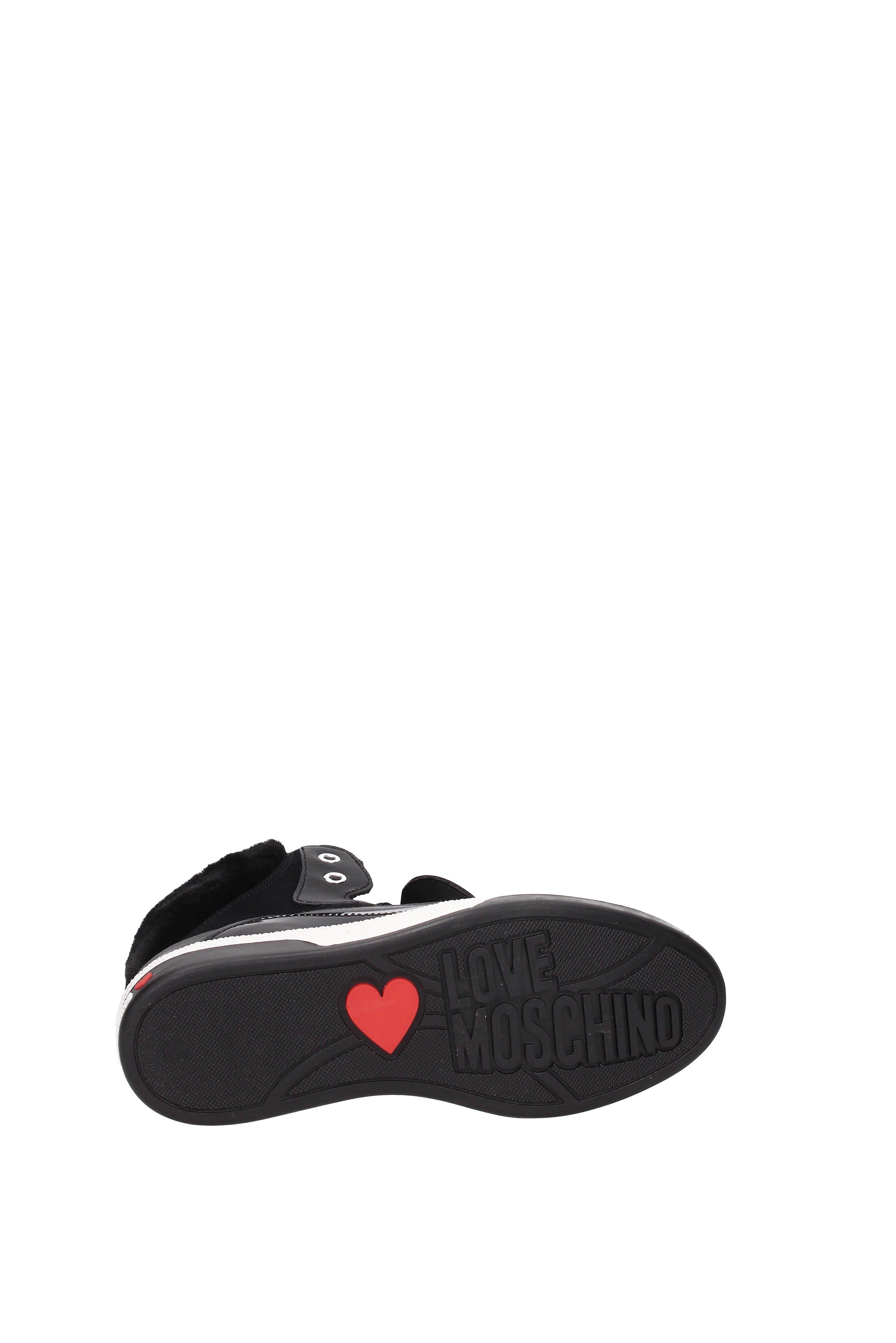 love moschino embellished trainer in black
