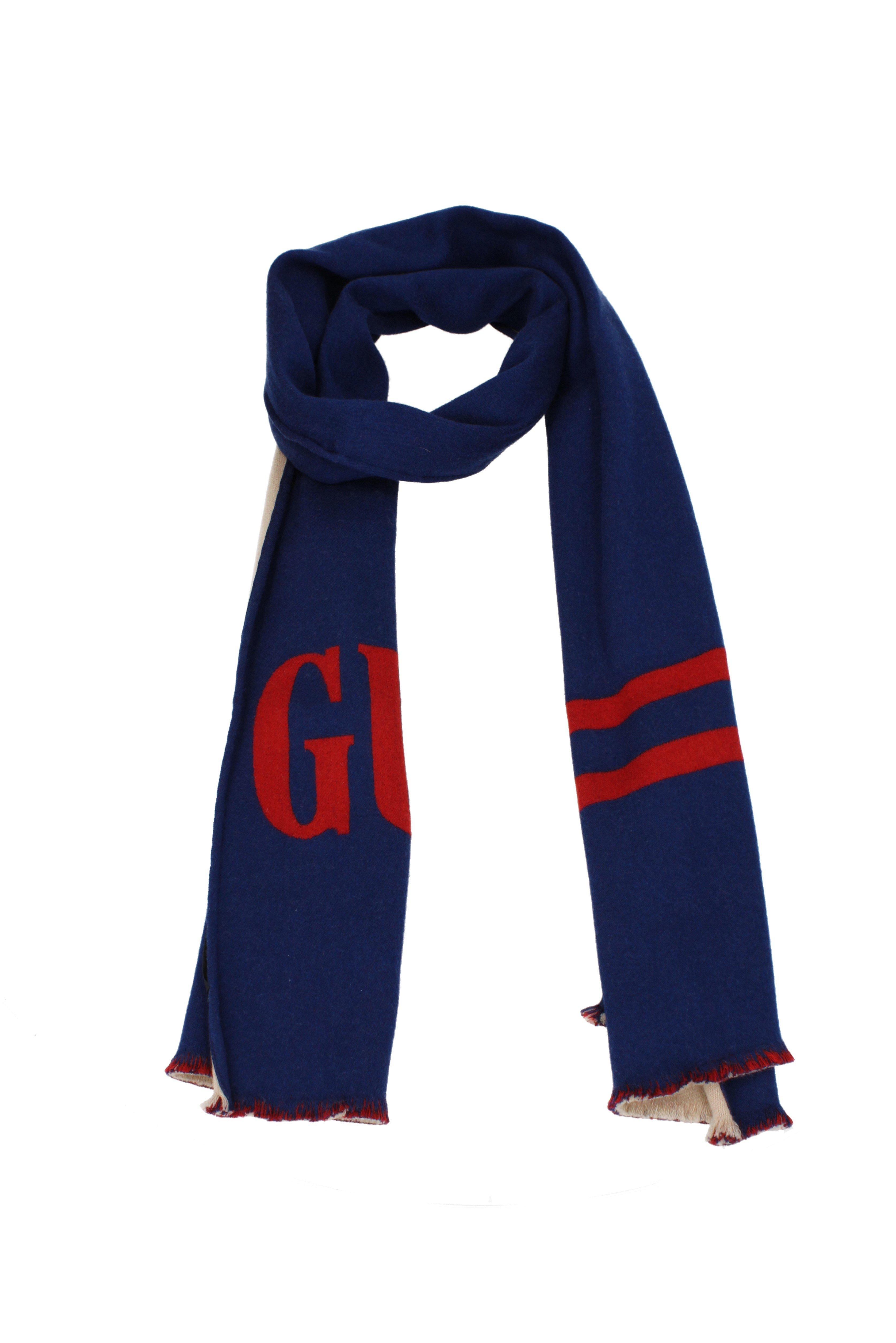 Gucci Scarves Men Blue in Blue for Men - Lyst