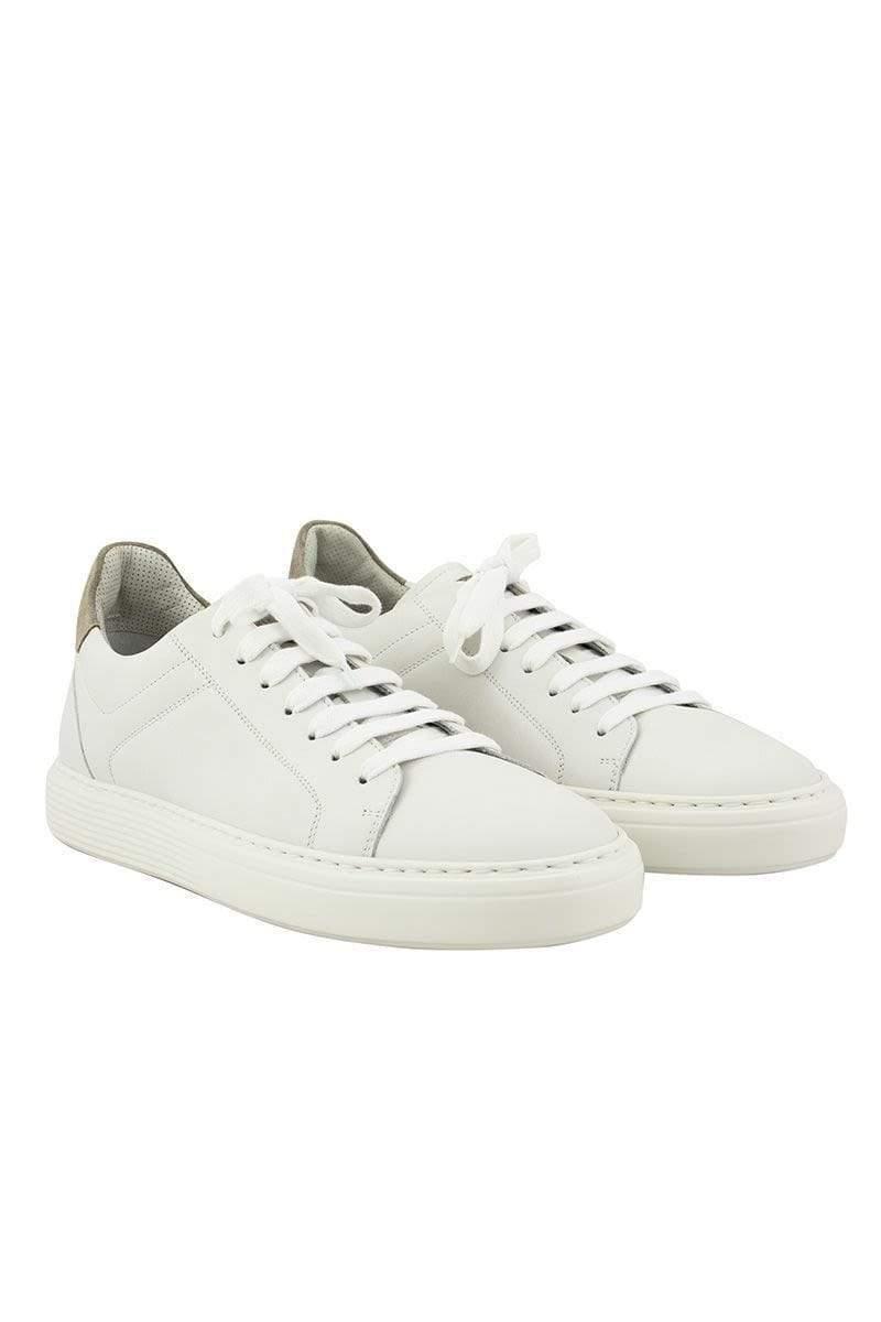 Lyst - Brunello Cucinelli Sneakers In Semi-polished Calfskin And Washed ...