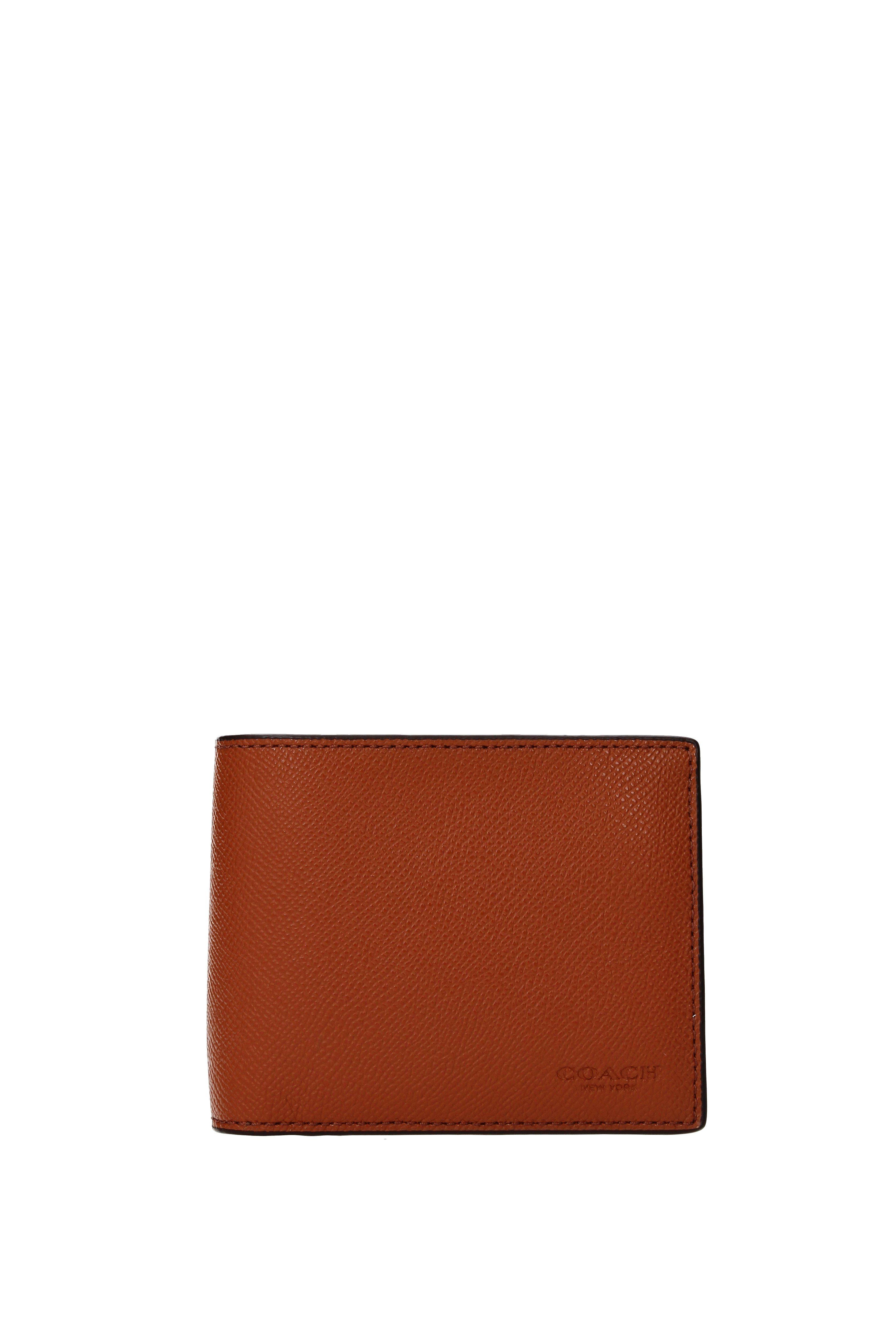 men brown coach wallet