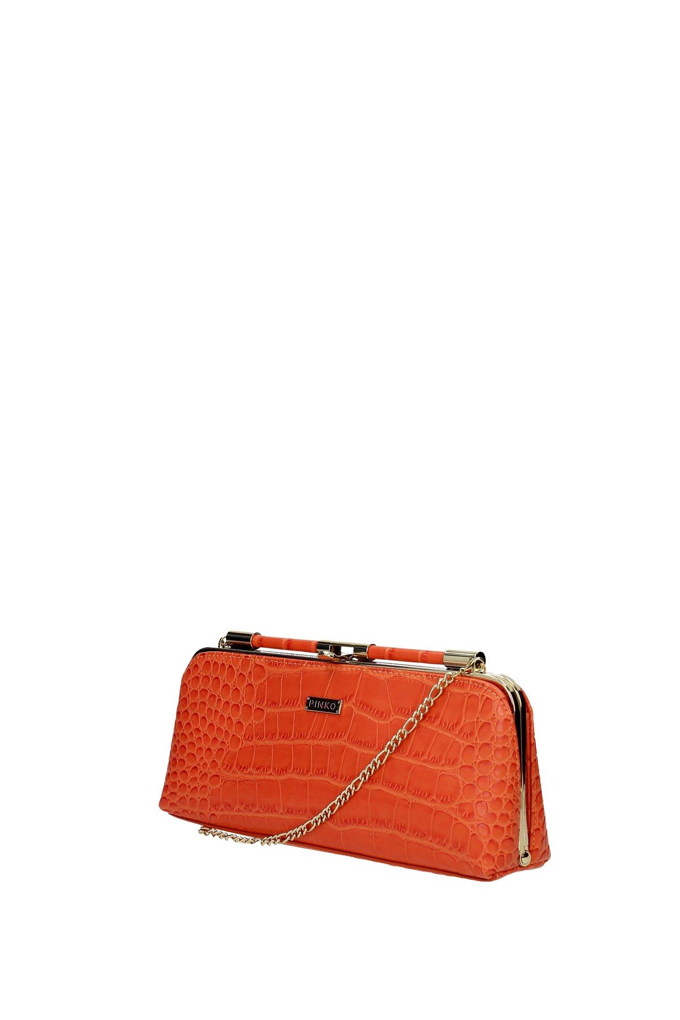 orange and pink clutch