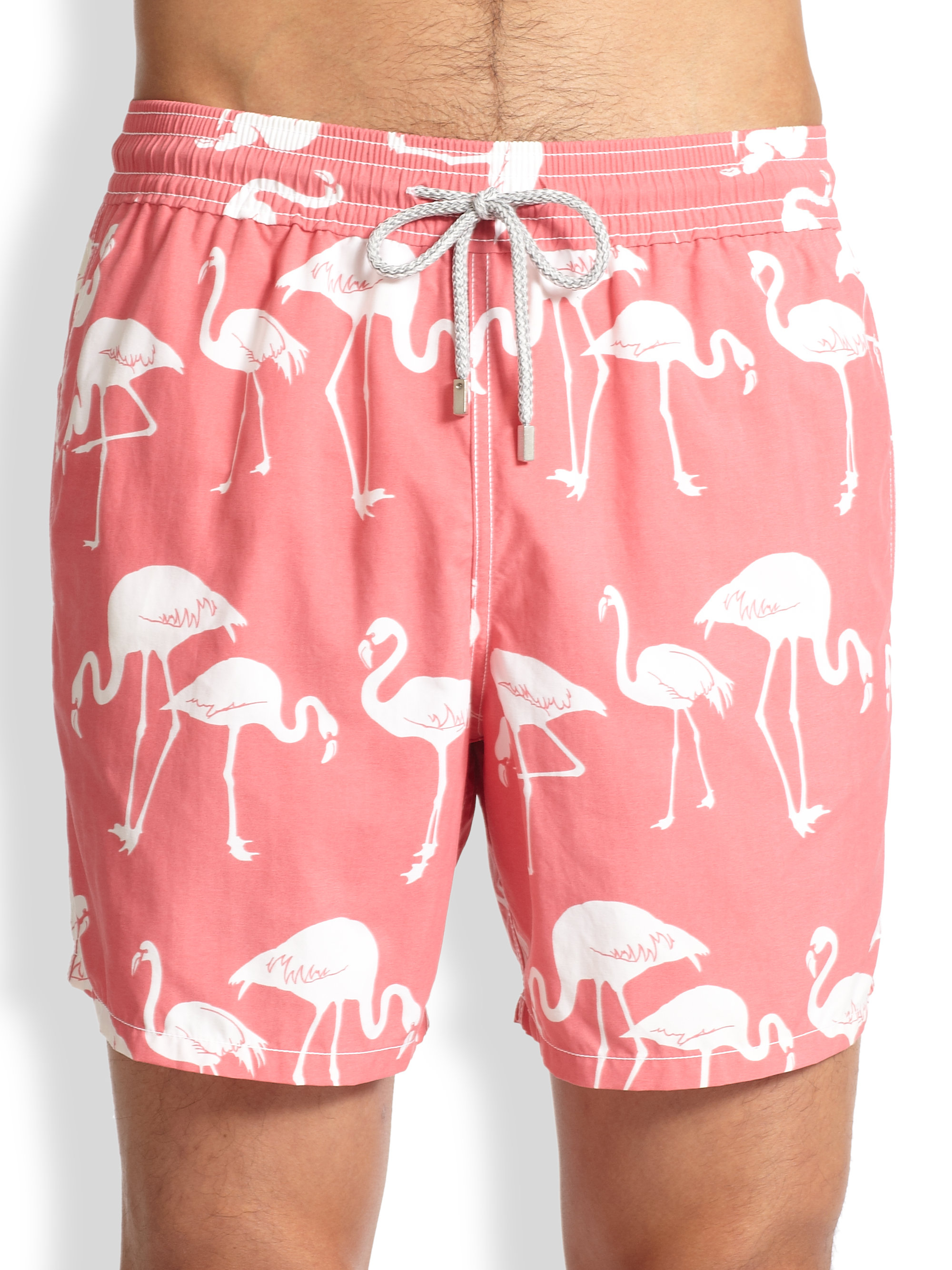 Lyst - Vilebrequin Moorea Flamingo Swim Trunks in Pink for Men