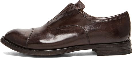 Officine Creative Laceless Leather Dress Shoes in Brown for Men | Lyst