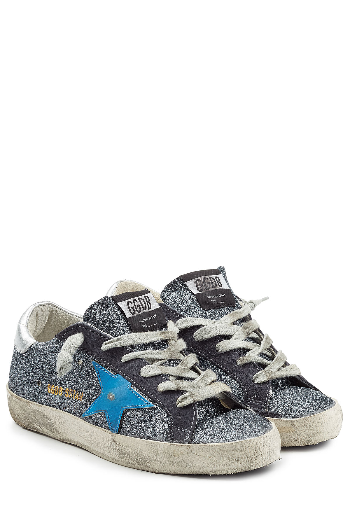 Lyst - Golden Goose Deluxe Brand Superstar Glitter Low-Top Sneakers in ...