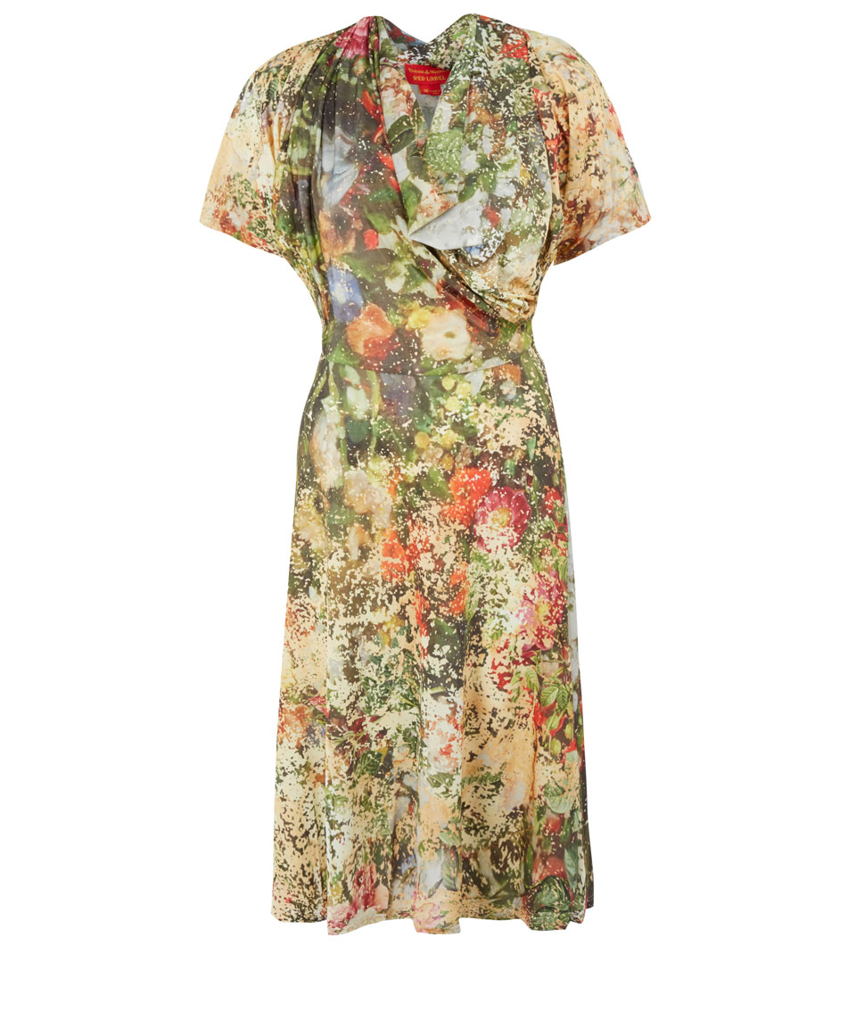 lyst vivienne westwood label multicolour floral lyst vivienne westwood label multicolour floral
