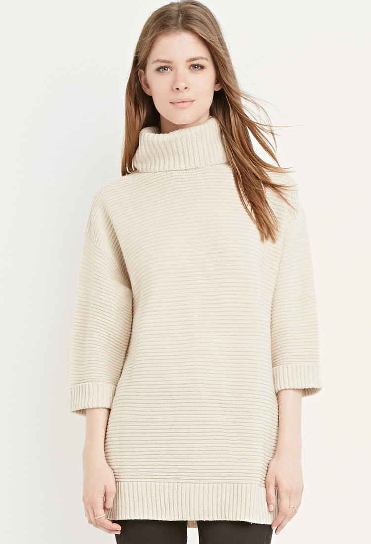 longline turtleneck jumper
