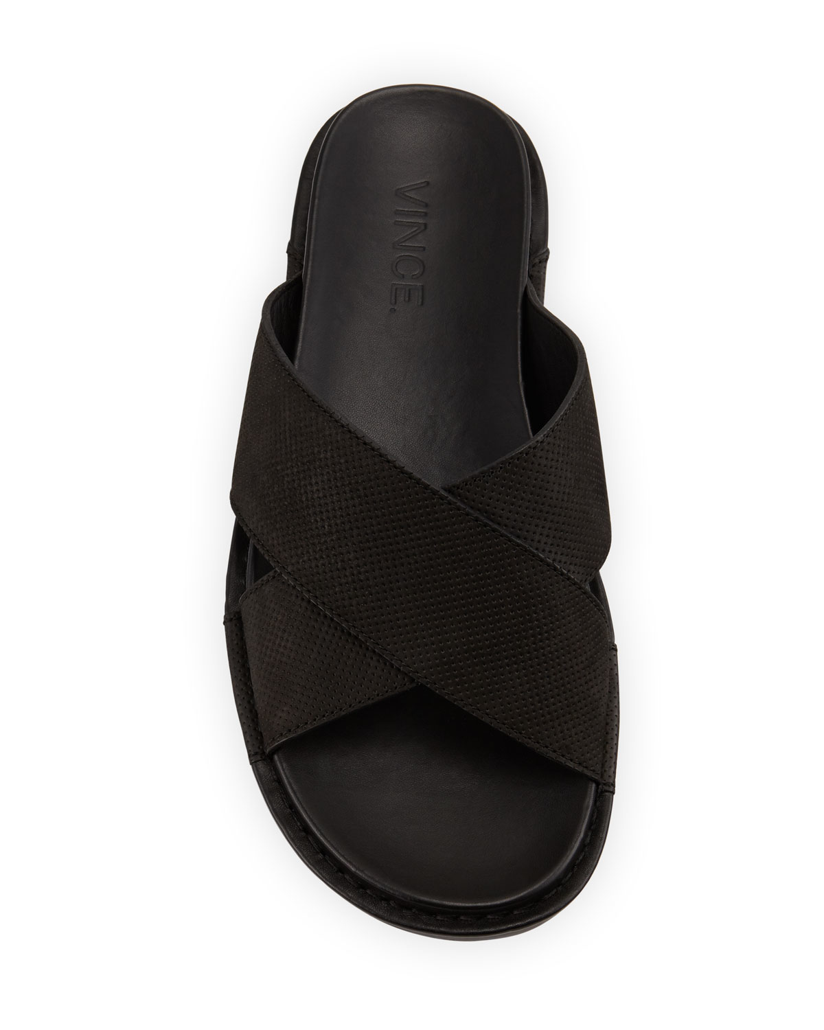 vince leather slide