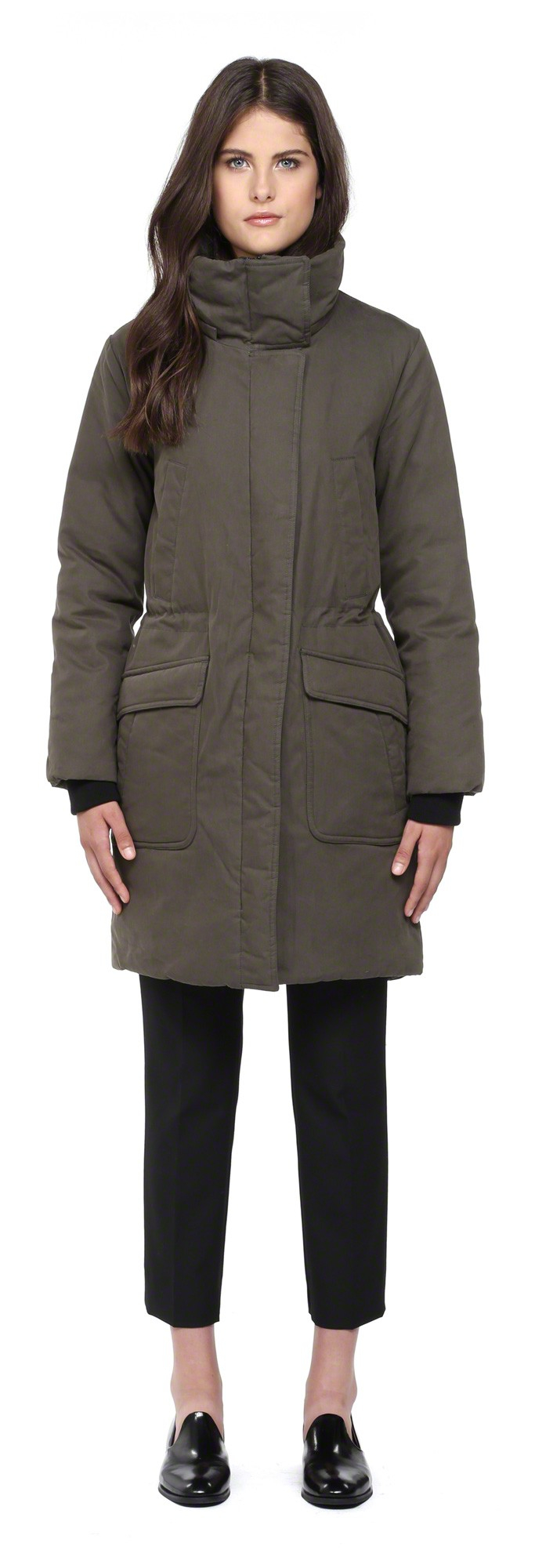 SOIA & KYO Edita Military Winter Parka Coat With Fur Hood in Gray - Lyst