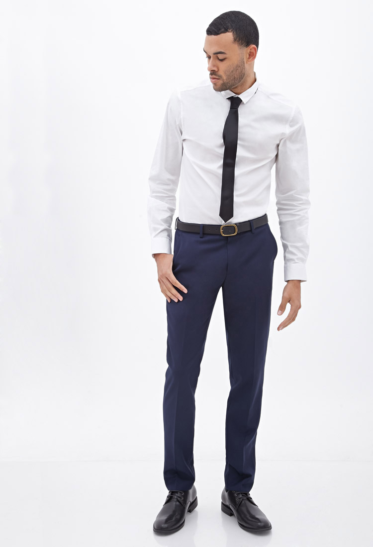 postman blue dress pants