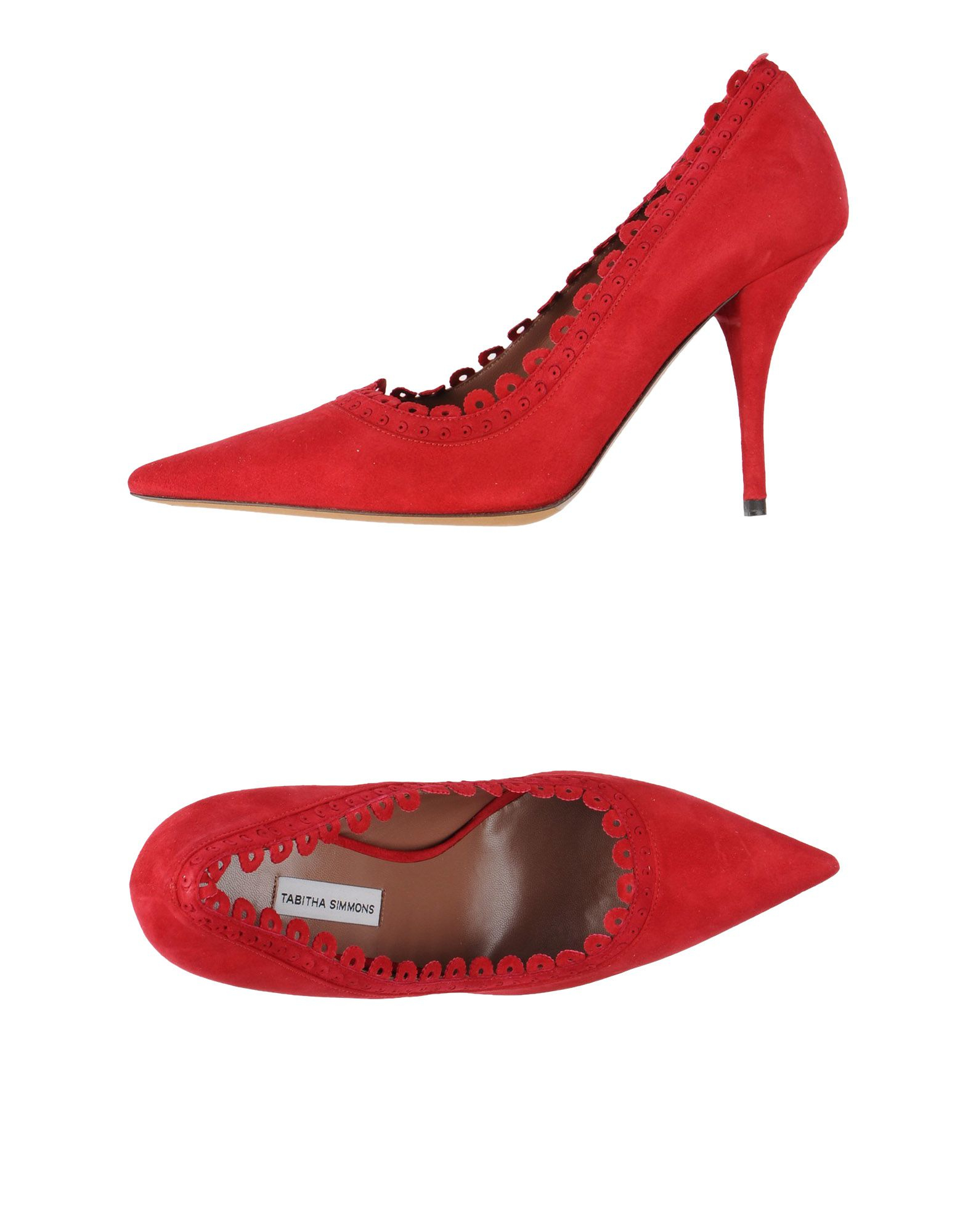 red pointed court shoes