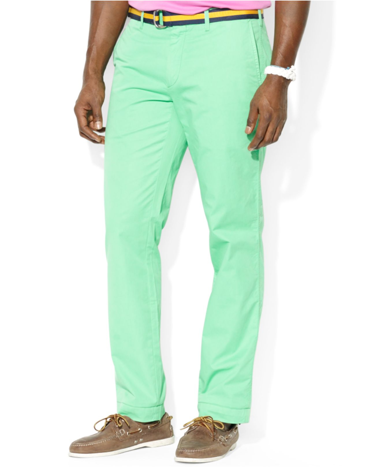 Polo ralph lauren Polo Big and Tall Garment Dyed Hudson Pants in Green ...