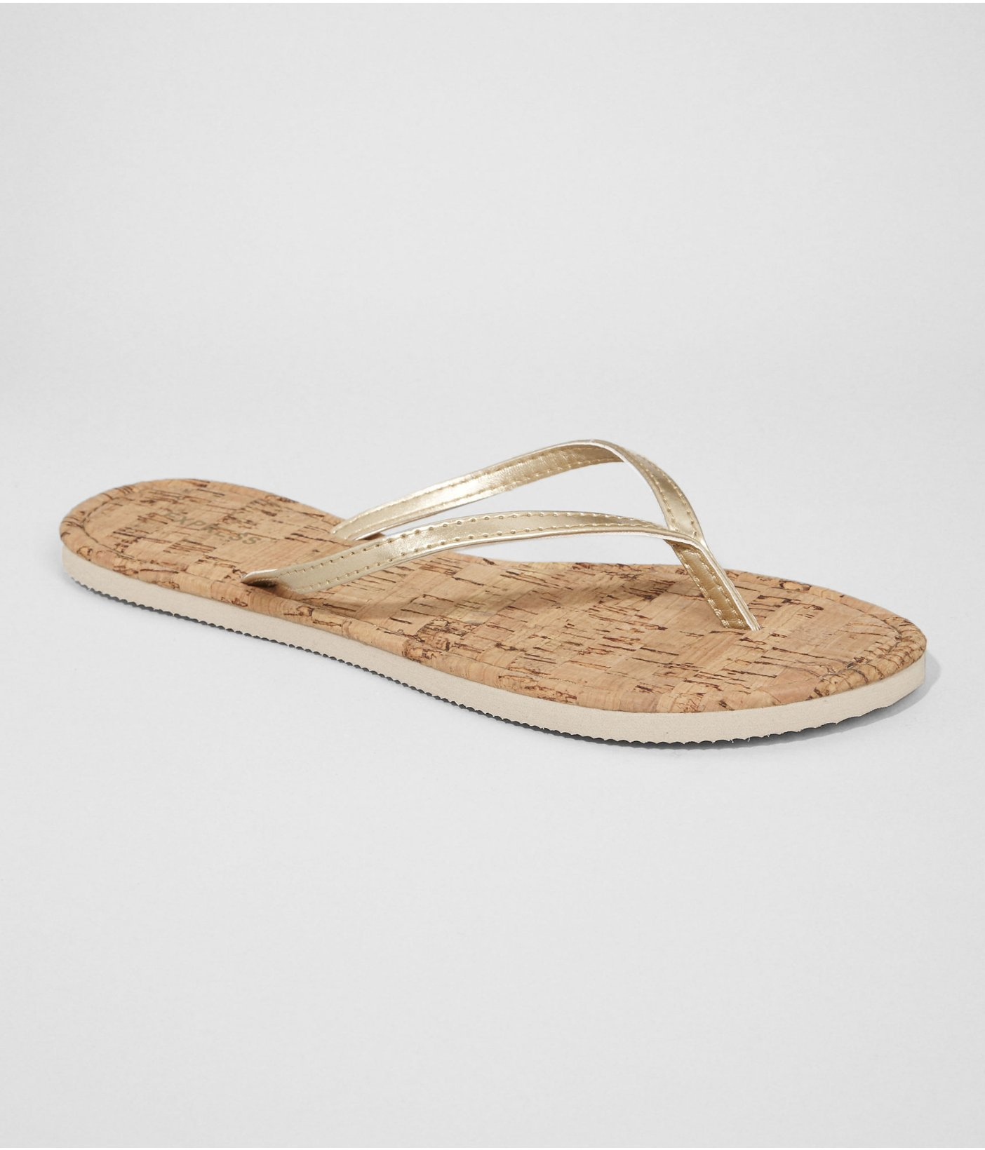 Lyst Express Color Tipped Eva Outsole Cork Flip Flop in Metallic