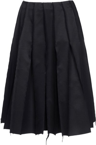 J.w. Anderson Knee Length Skirt in Black