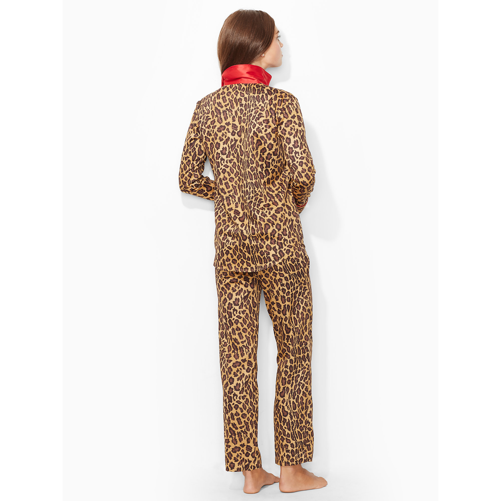 Lauren by ralph lauren Leopard-Print Pajama Set | Lyst