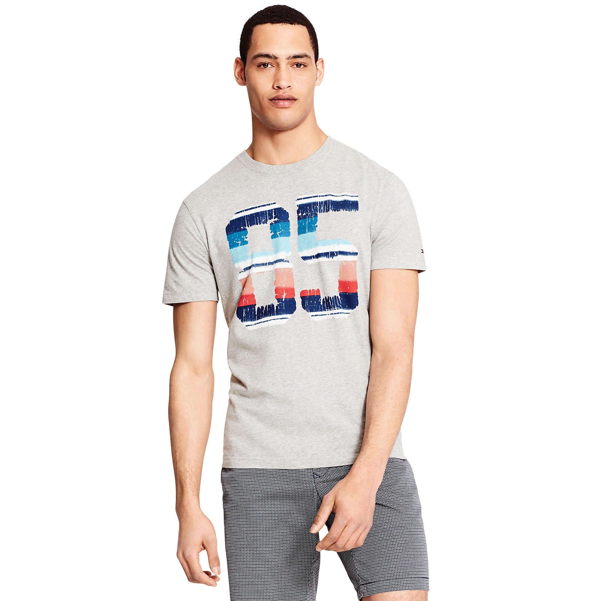 Tommy hilfiger Vintage 85 Tee in Gray for Men (GREY HEATHER) | Lyst