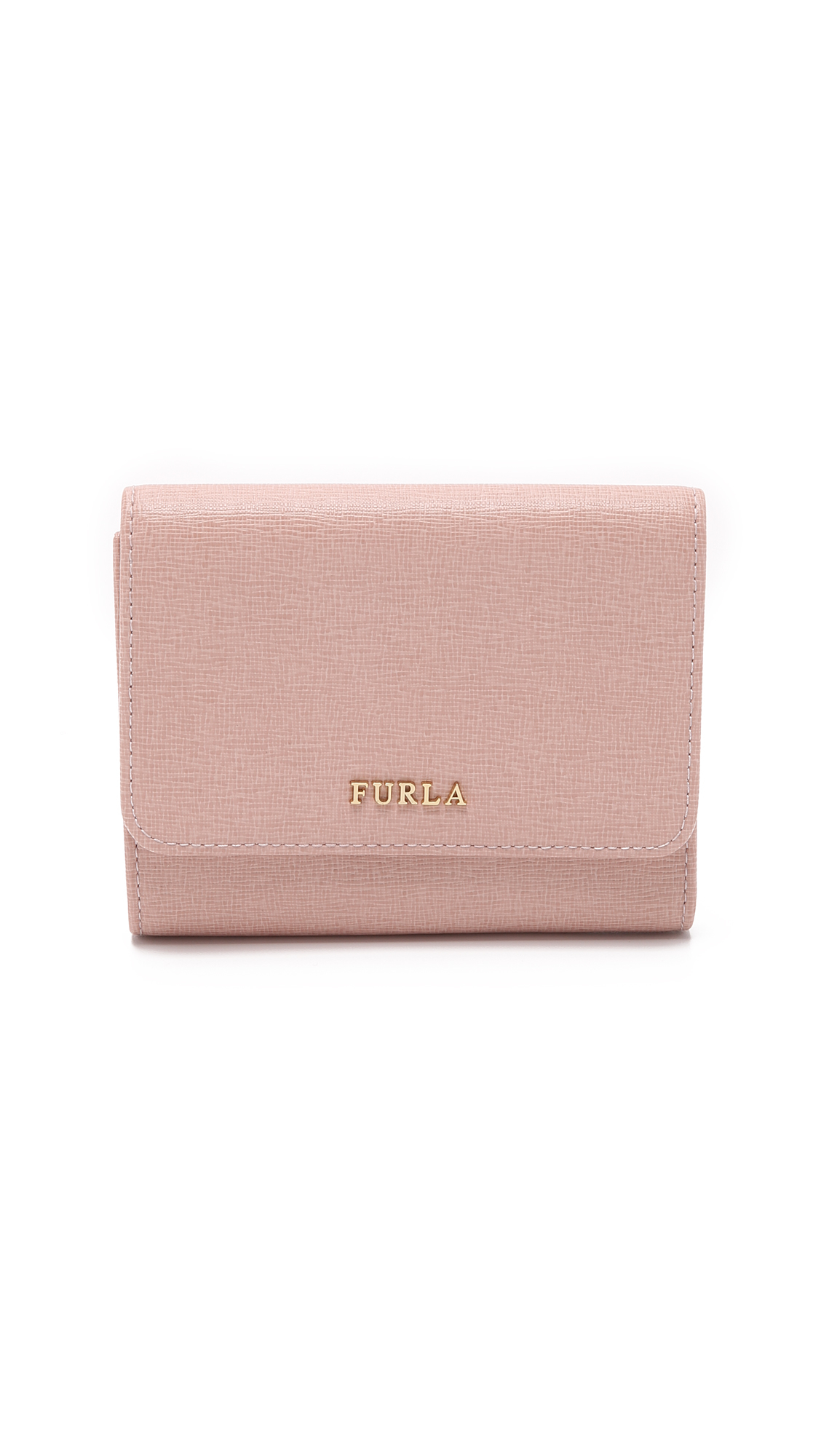 Furla Babylon Medium Trifold Wallet in Natural | Lyst