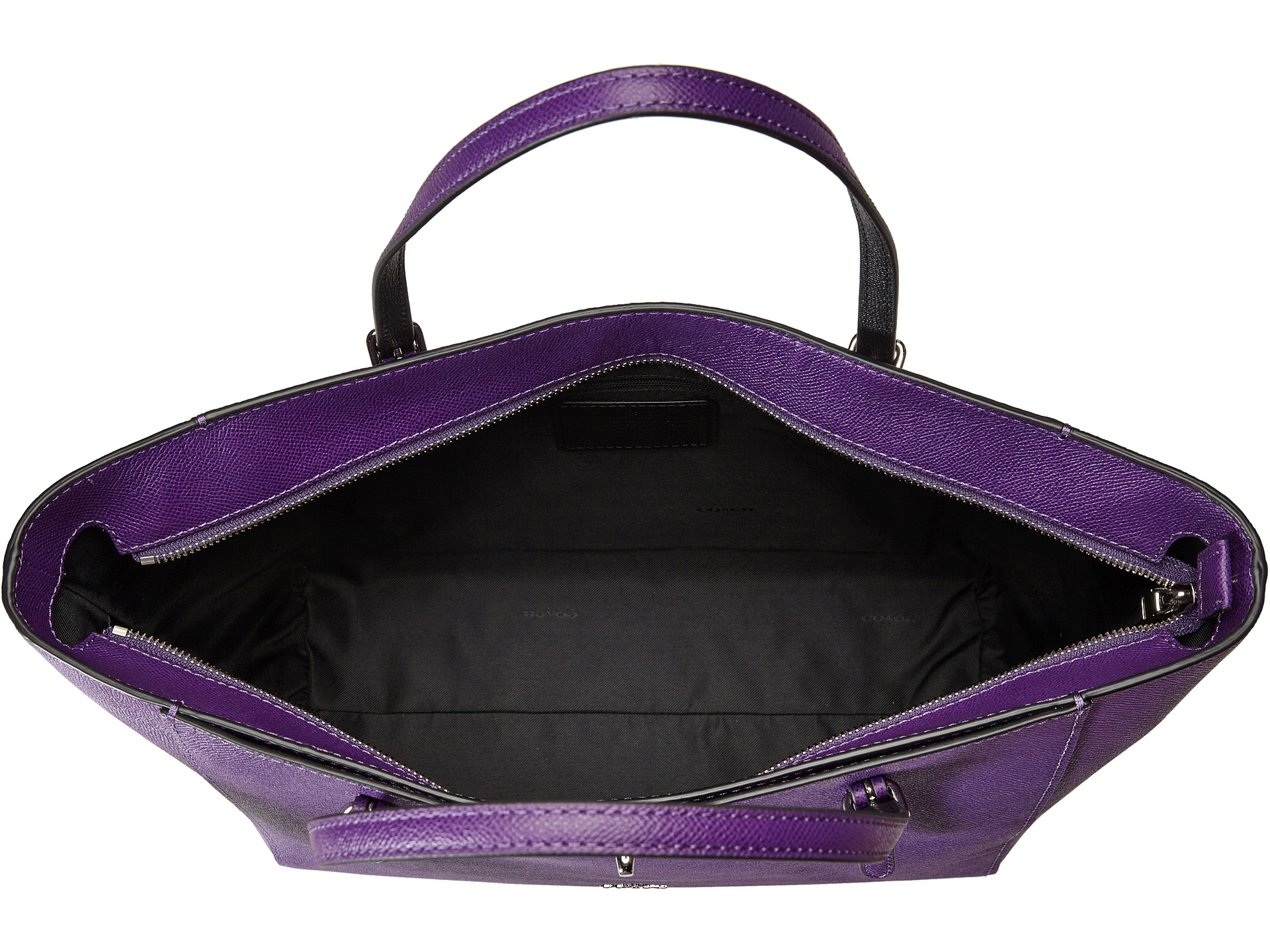 coach reversible tote purple