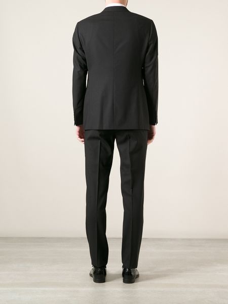 Armani Classic Three Piece Suit in Black for Men | Lyst