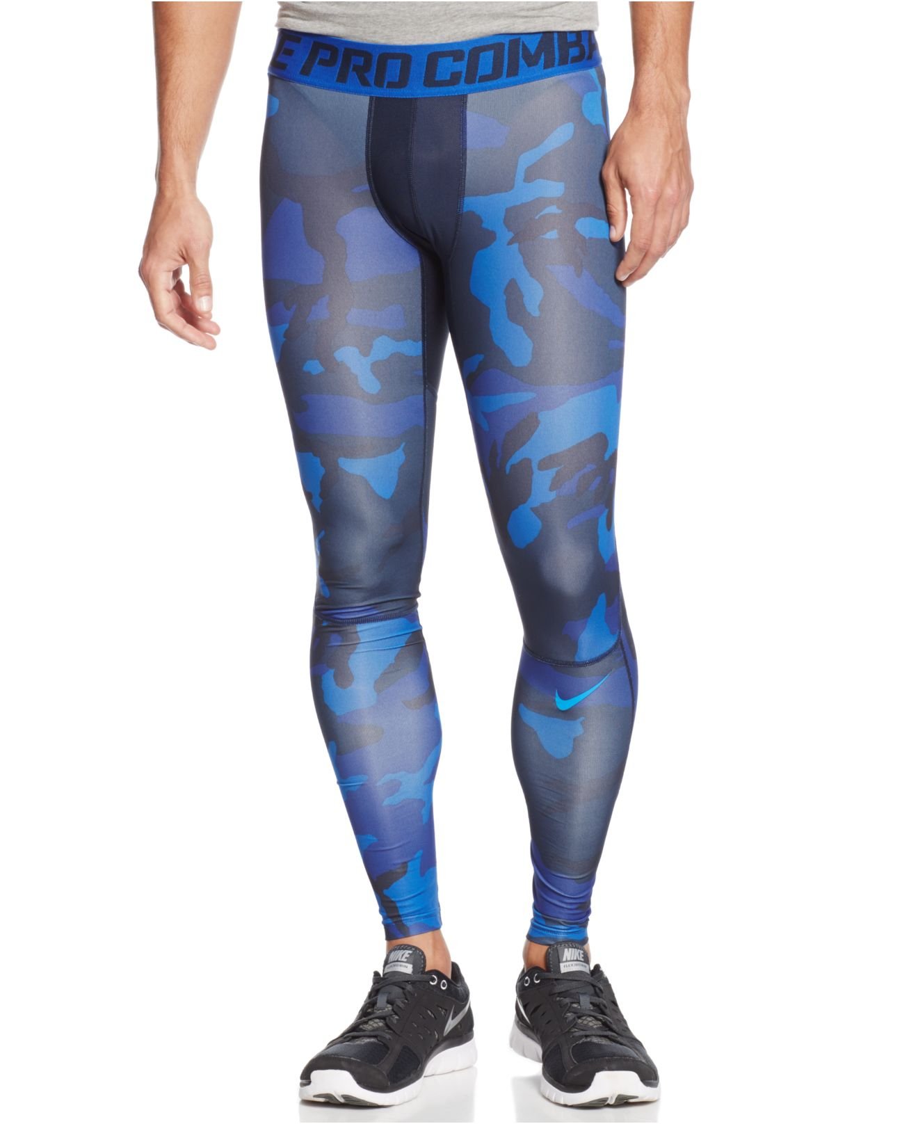 Lyst - Nike Woodland Hypercool Compression Tights in Blue for Men