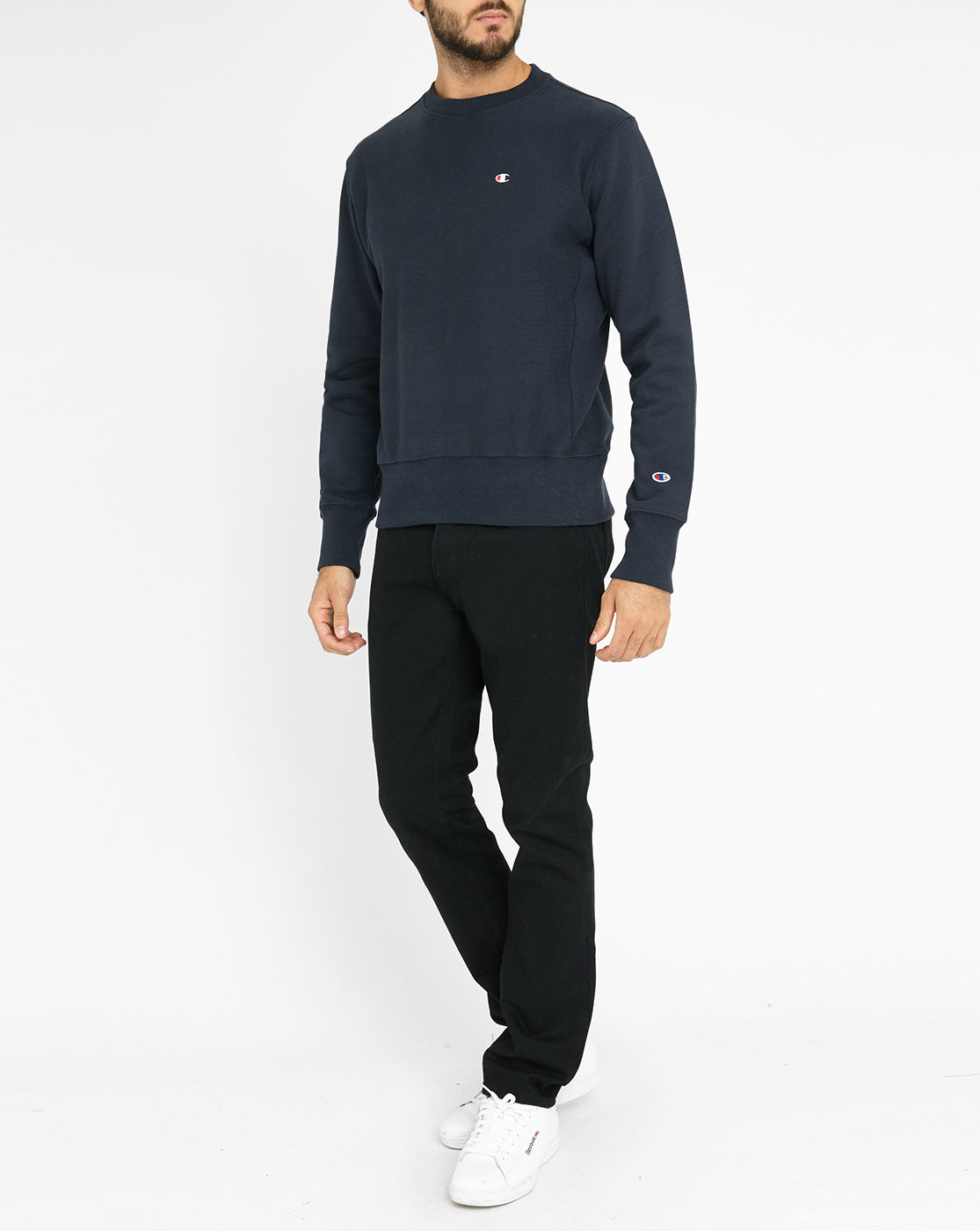 champion reverse weave sweatshirt navy