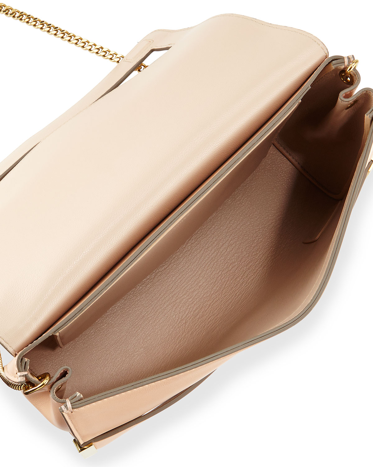 Lyst Chloé Elle Large Clutch Bag With Chain Strap In Pink