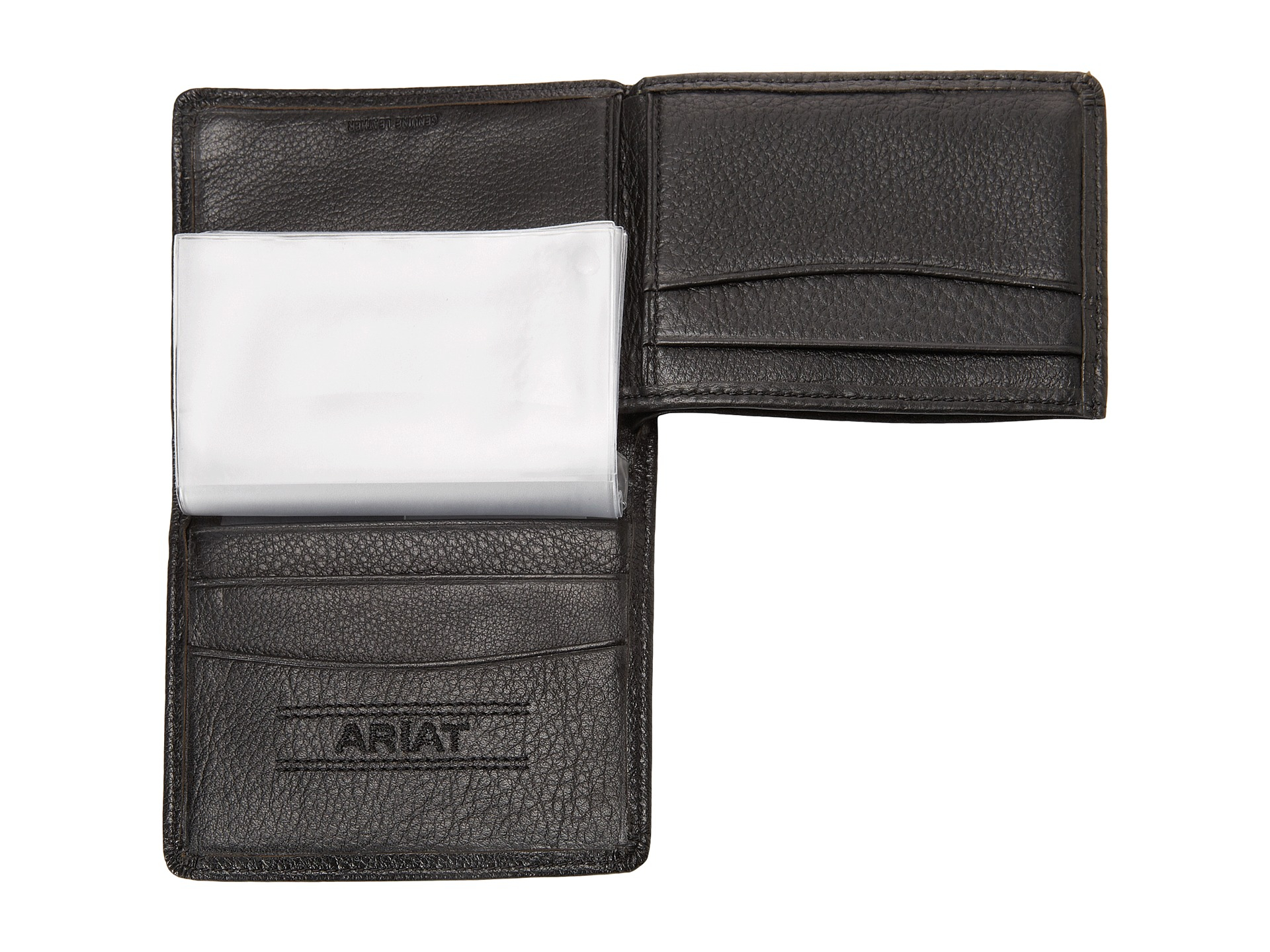 Ariat Shield Perforated Edge Bifold Wallet in Black for Men Lyst