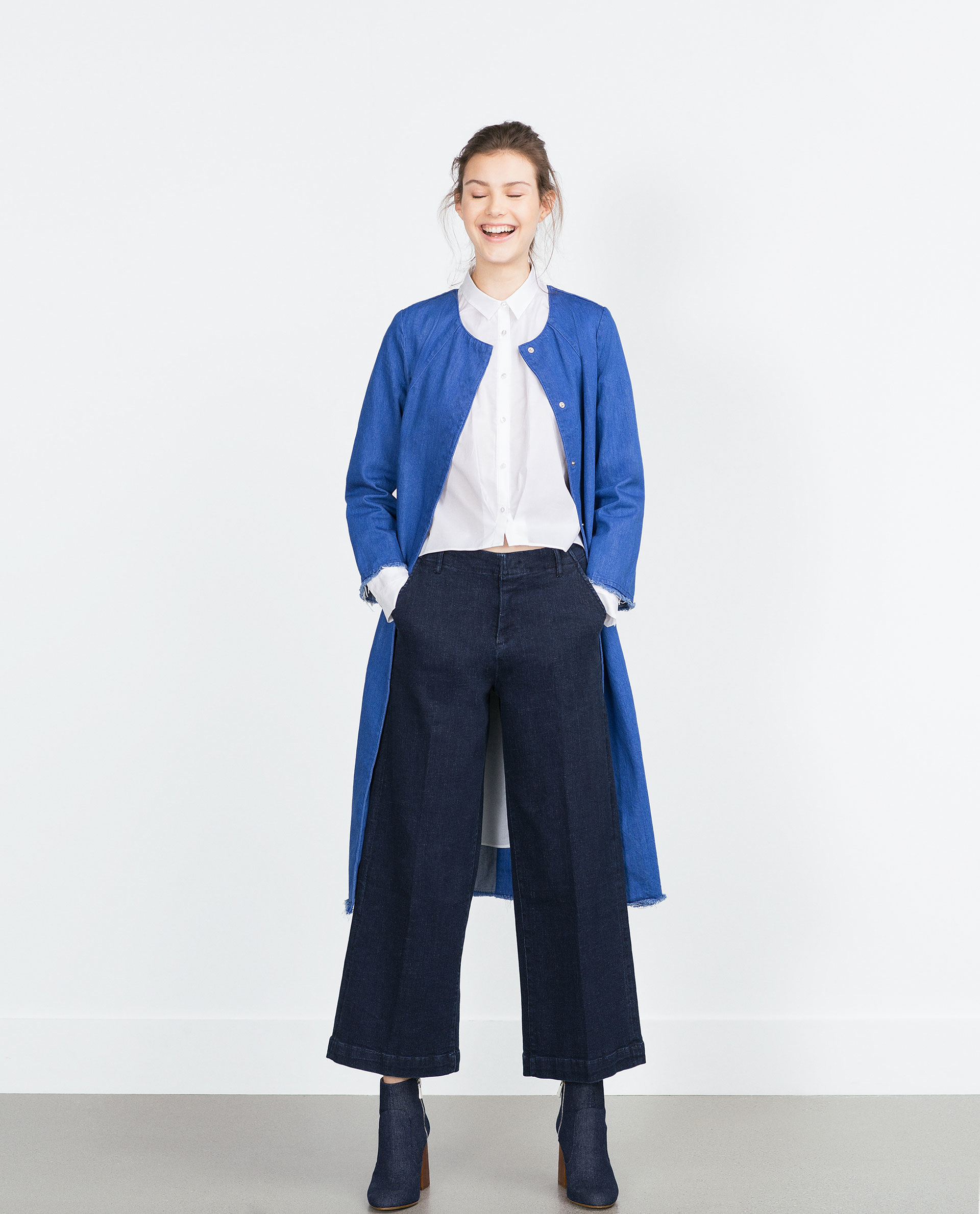 zara blue jacket ladies