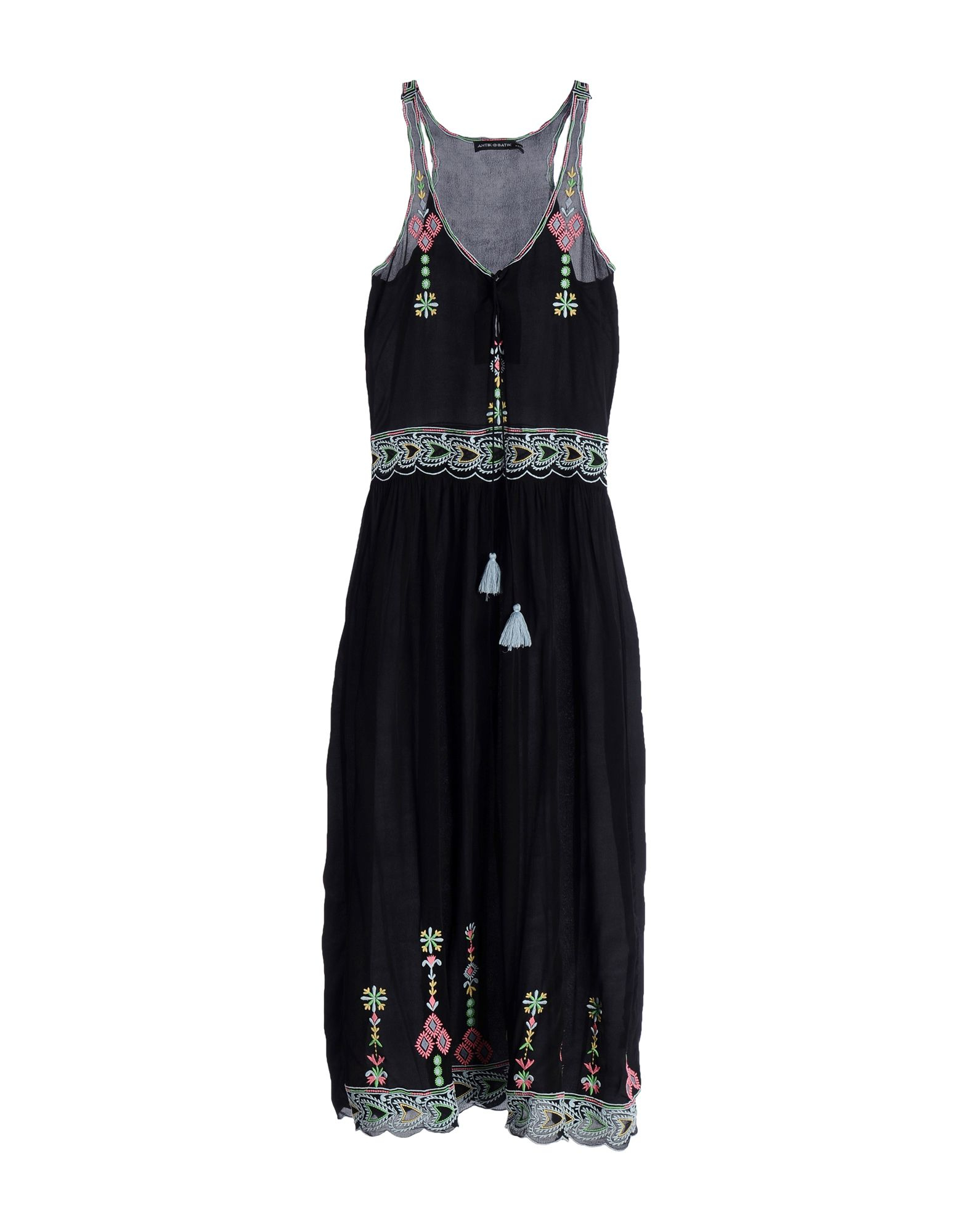 Antik batik Long Dress  in Black Lyst