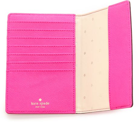 Kate Spade Travel Passport Holder Vivid Snapdragon in Pink (Vivid ...