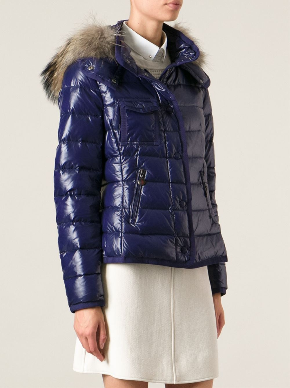 Lyst - Moncler 'Armoise' Padded Jacket in Blue