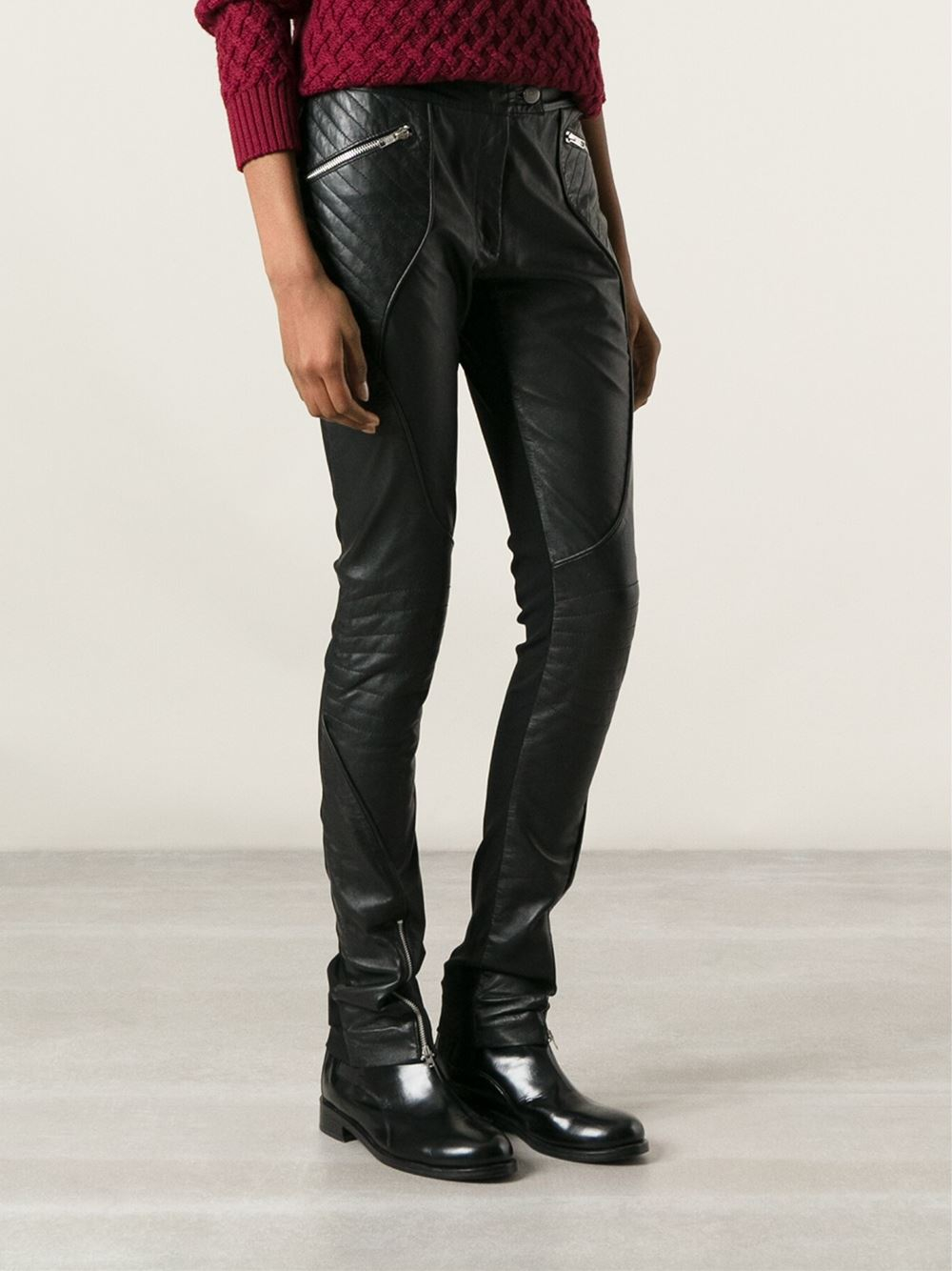 trousers with line down side