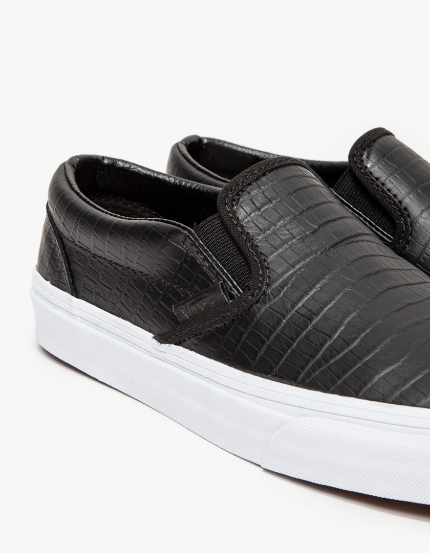 vans croc slip ons