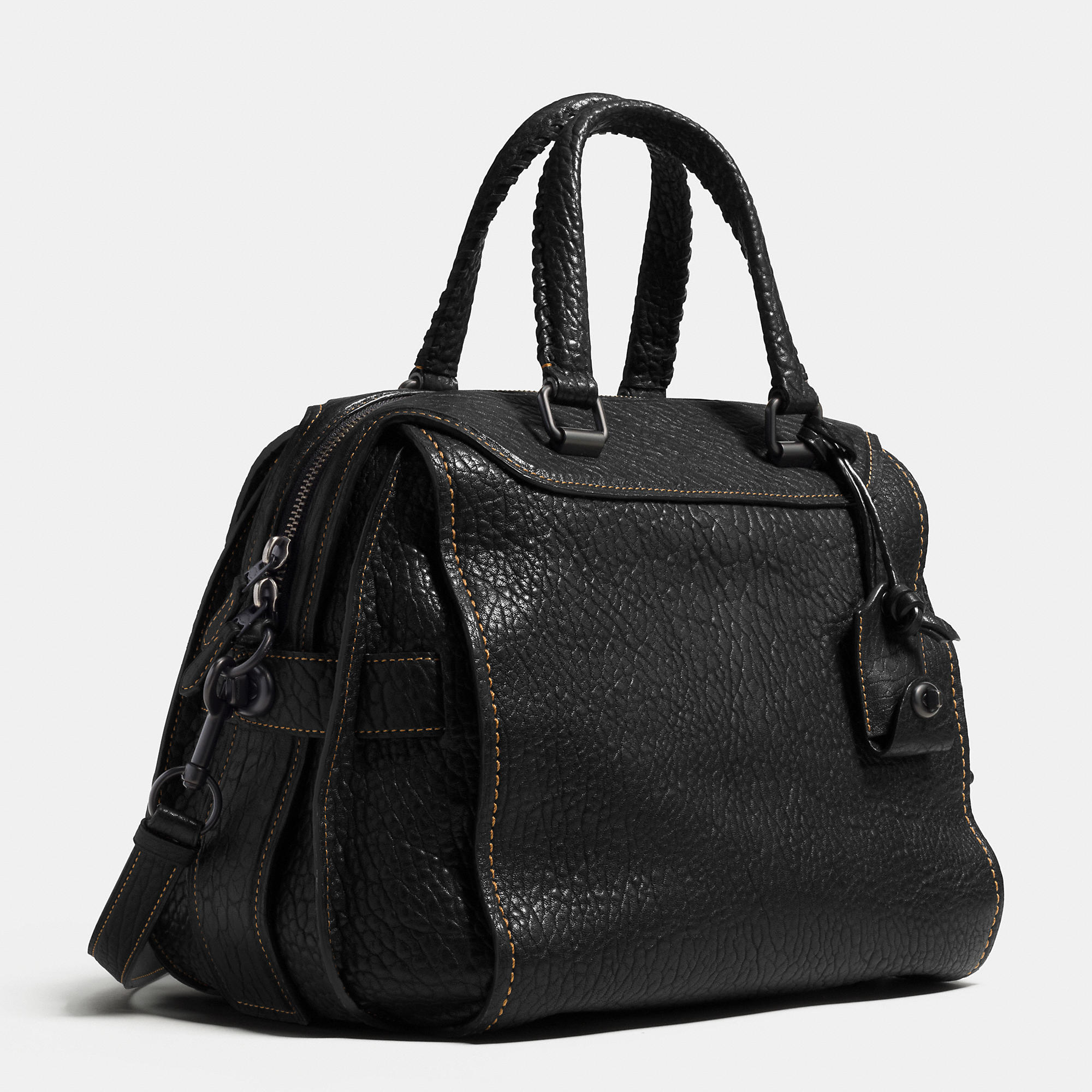 Lyst - Coach Ace Satchel 28 In Glovetanned Leather in Black